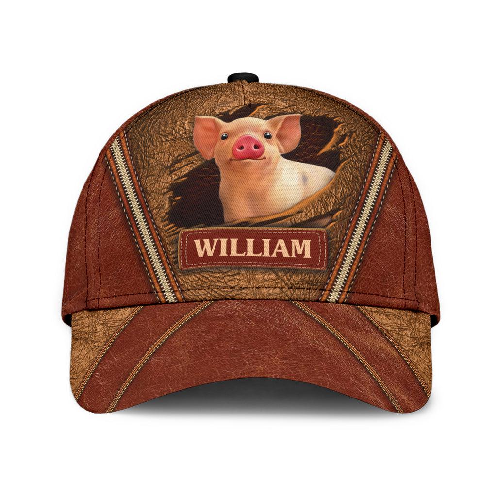 Personalized Pig Classic Cap Trucker Hats Custom Hats Gifts For Men & Women