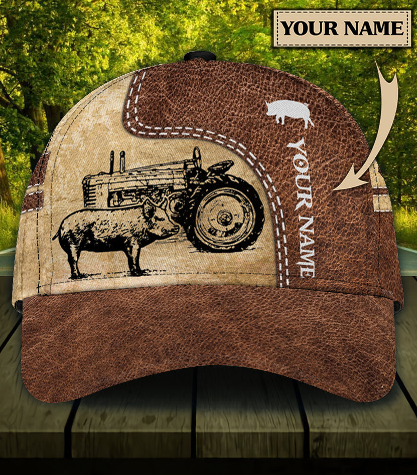 Personalized Pig Classic Cap Trucker Hats Custom Hats Gifts For Men & Women