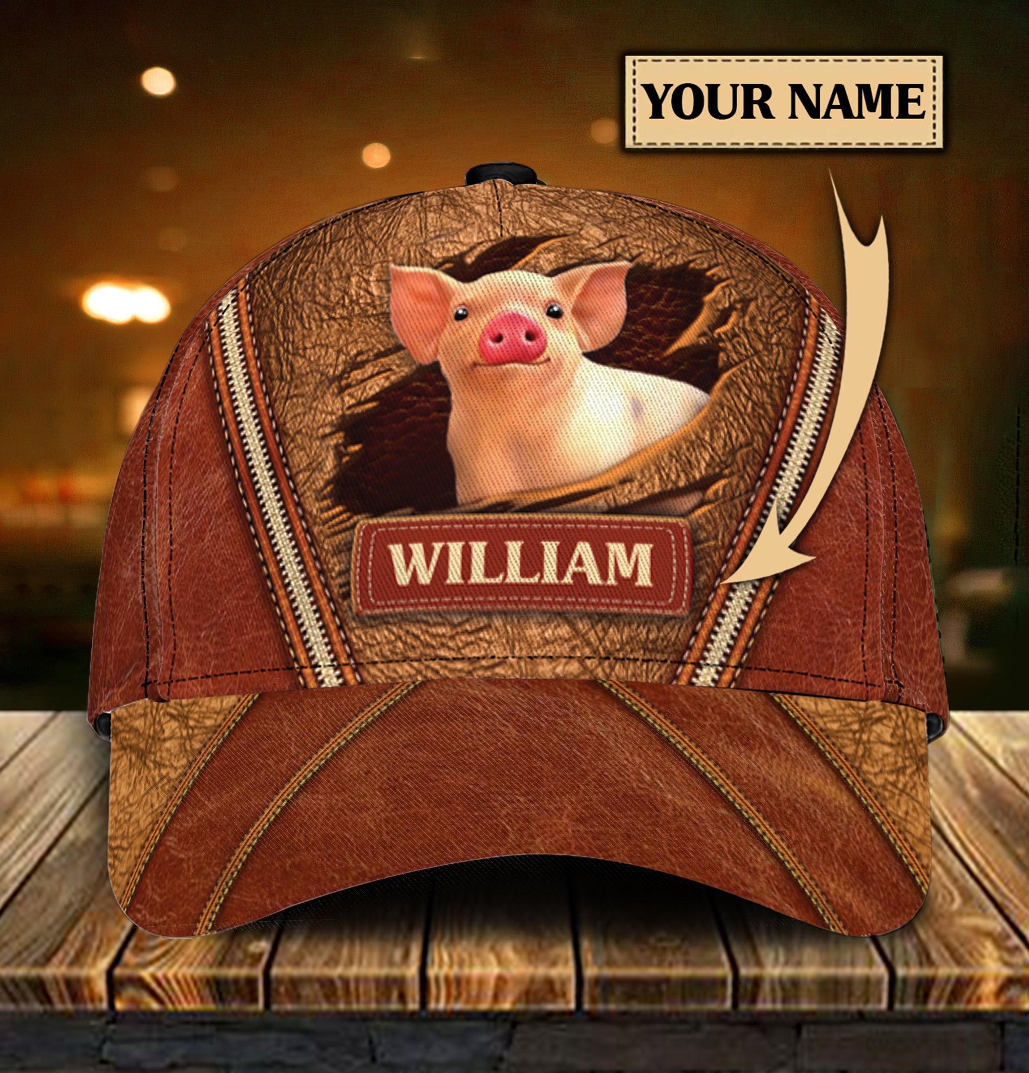 Personalized Pig Classic Cap Trucker Hats Custom Hats Gifts For Men & Women