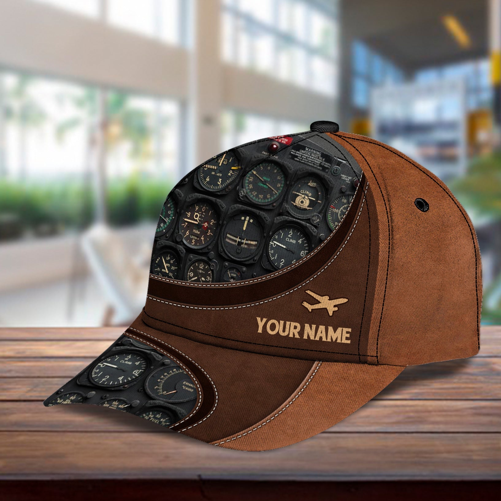 Personalized Pilot Classic Cap, Gift for Pilot Trucker Hats Custom Hats Gifts For Men & Women