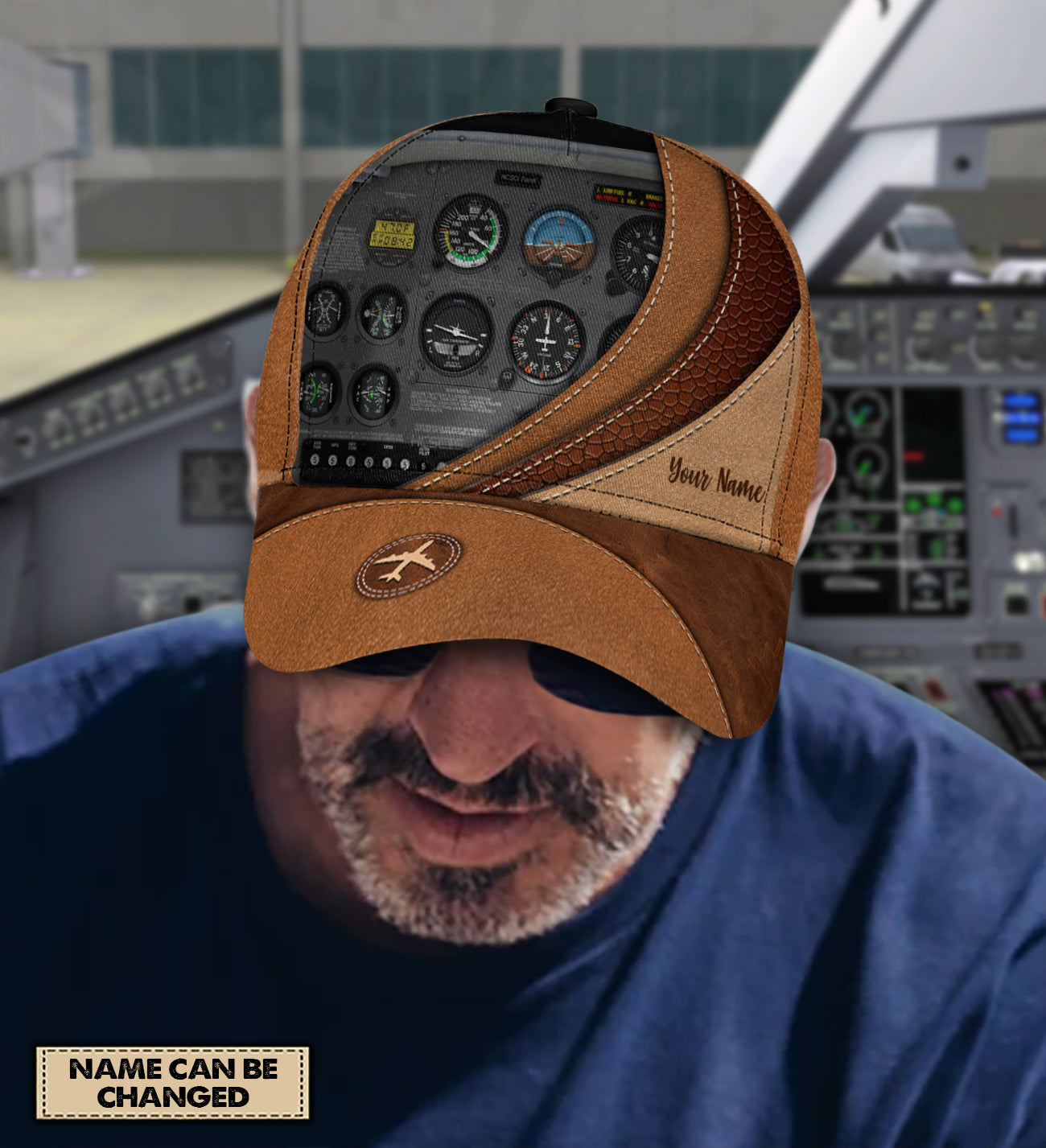 Personalized Pilot Classic Cap, Gift for Pilot Trucker Hats Custom Hats Gifts For Men & Women
