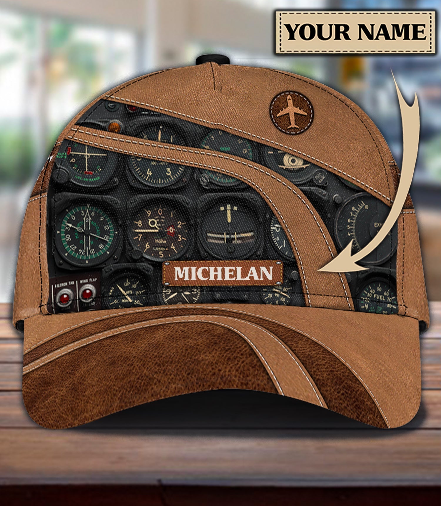 Personalized Pilot Classic Cap, Gift for Pilot Trucker Hats Custom Hats Gifts For Men & Women