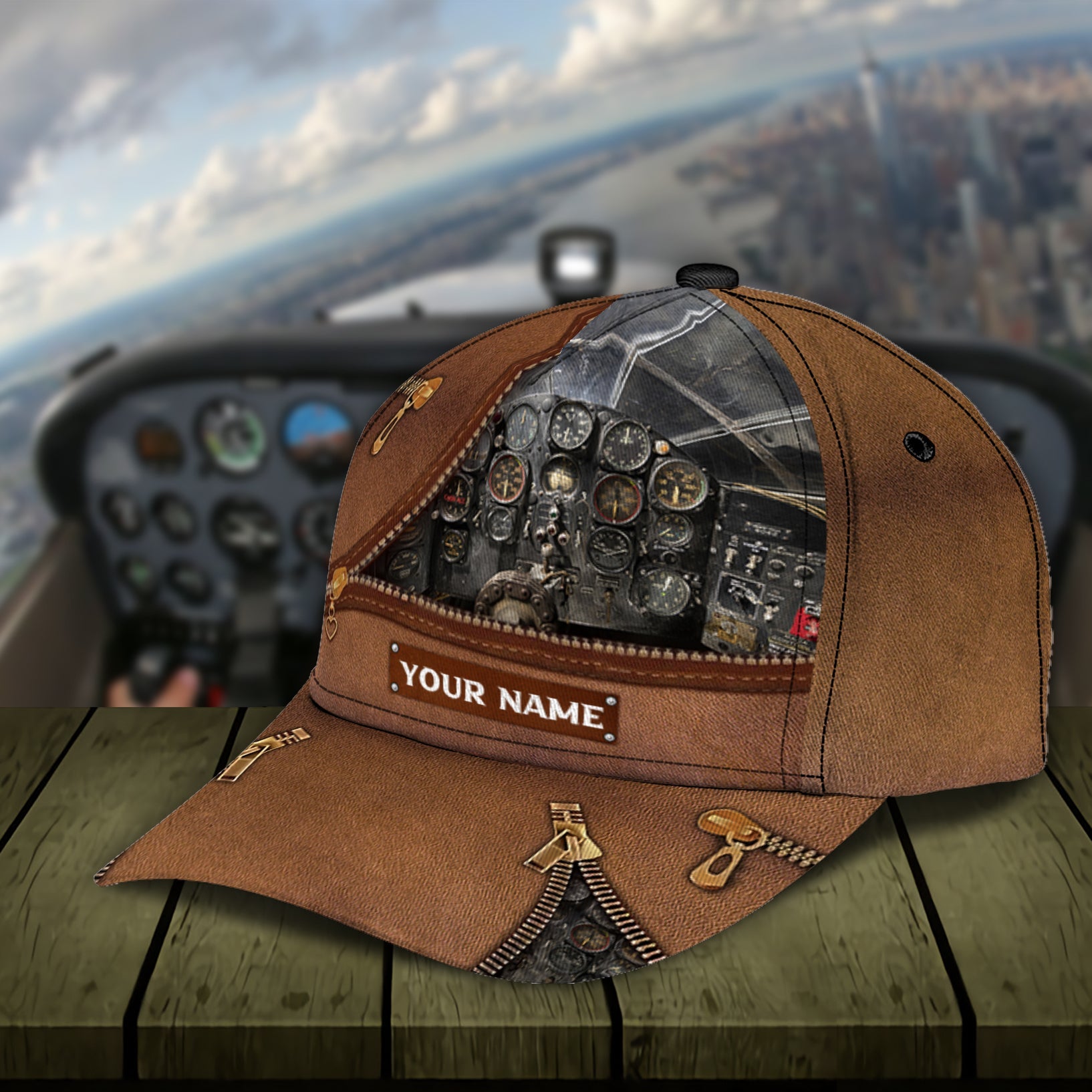 Personalized Pilot Classic Cap, Gift for Pilot  Trucker Hats Custom Hats Gifts For Men & Women