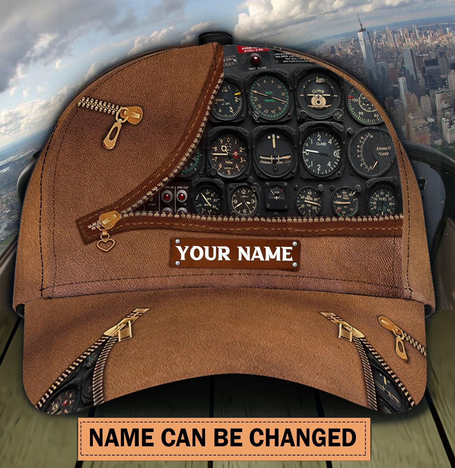 Personalized Pilot Classic Cap, Personalized Gift for Pilot Trucker Hats Custom Hats Gifts For Men & Women
