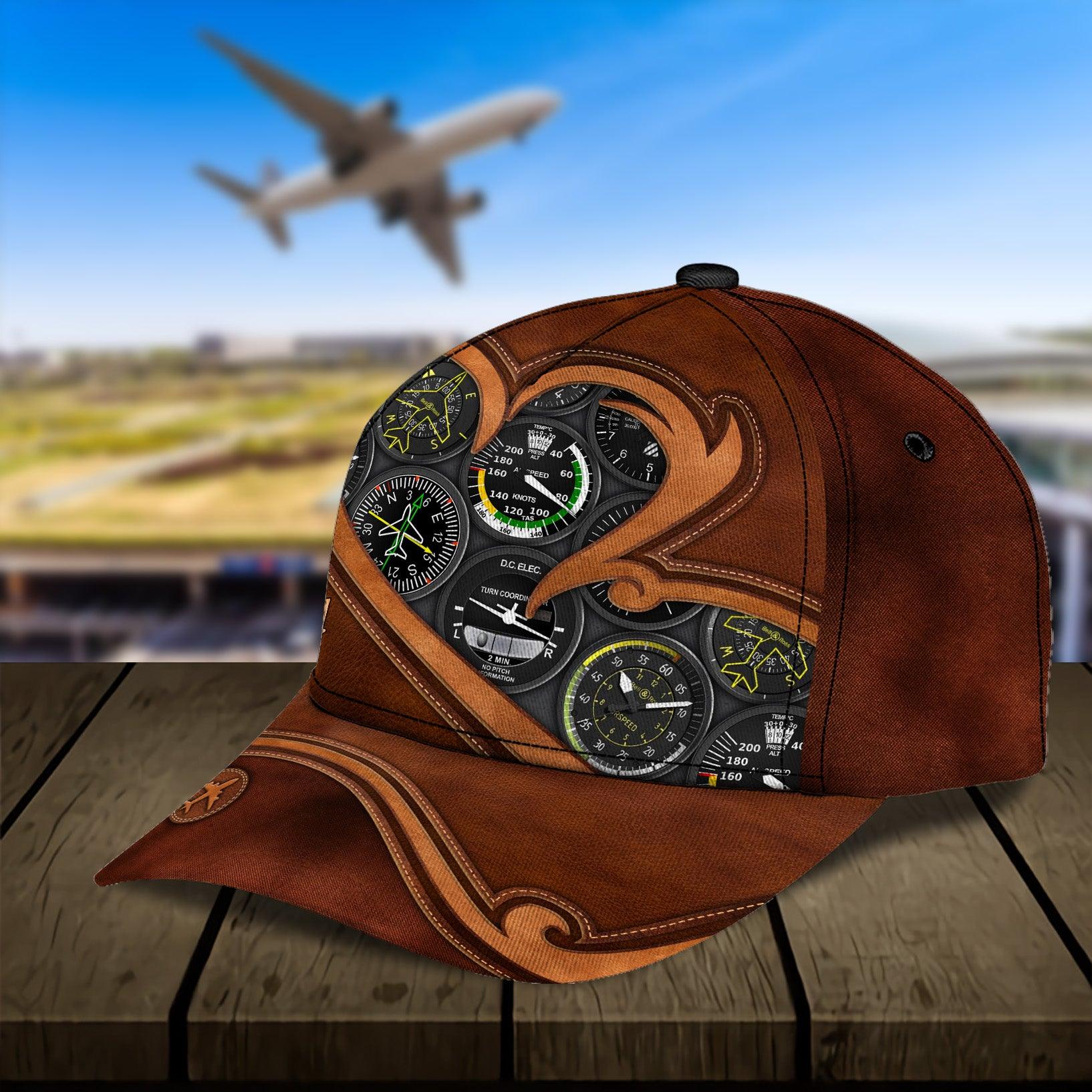 Personalized Pilot Classic Cap, Personalized Gift for Pilot Trucker Hats Custom Hats Gifts For Men & Women