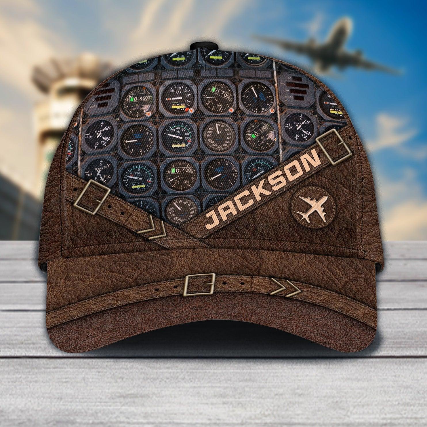 Personalized Pilot Classic Cap, Personalized Gift for Pilot Trucker Hats Custom Hats Gifts For Men & Women