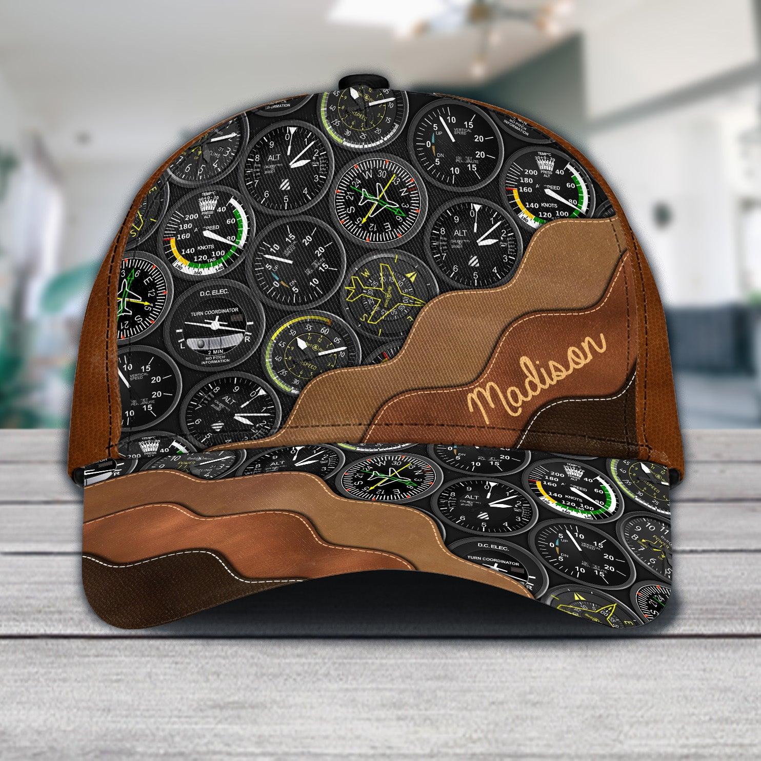 Personalized Pilot Classic Cap, Personalized Gift for Pilot Trucker Hats Custom Hats Gifts For Men & Women