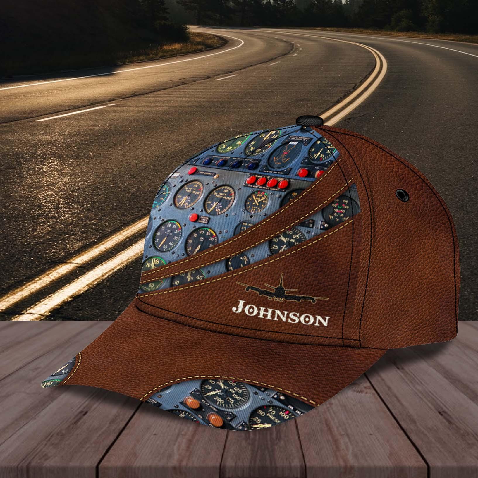 Personalized Pilot Classic Cap, Personalized Gift for Pilot Trucker Hats Custom Hats Gifts For Men & Women