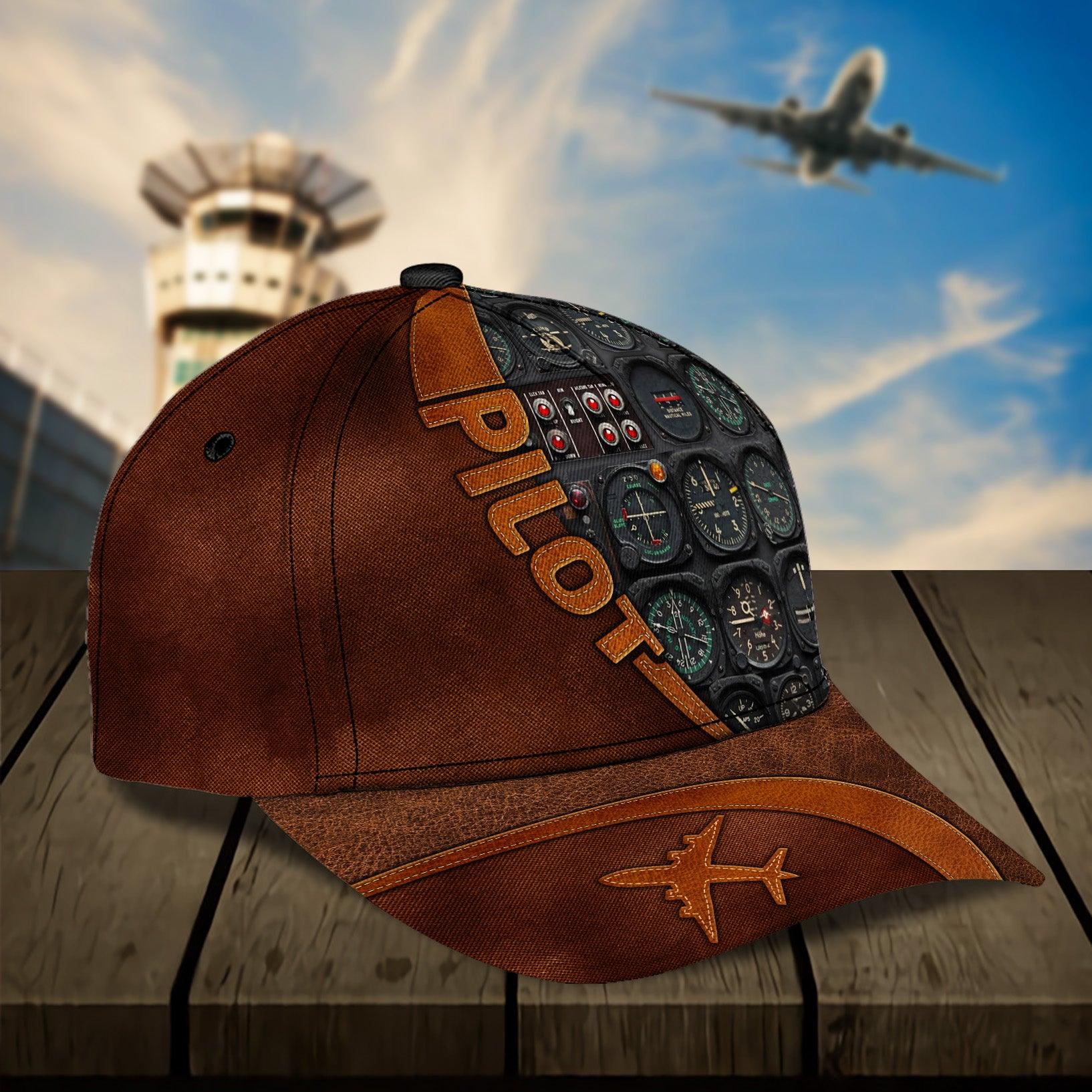 Personalized Pilot Classic Cap, Personalized Gift for Pilot Trucker Hats Custom Hats Gifts For Men & Women