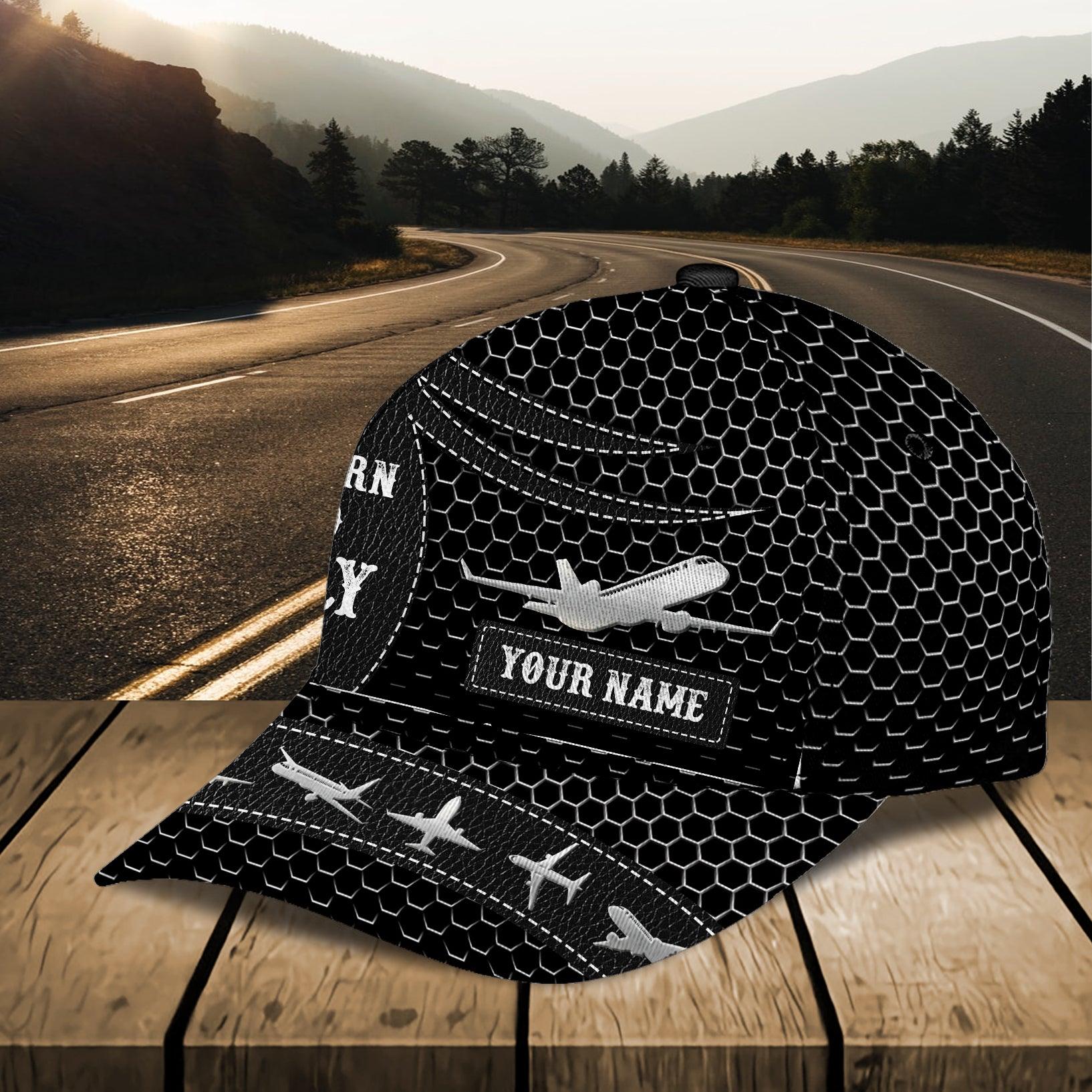 Personalized Pilot Classic Cap, Personalized Gift for Pilot Trucker Hats Custom Hats Gifts For Men & Women