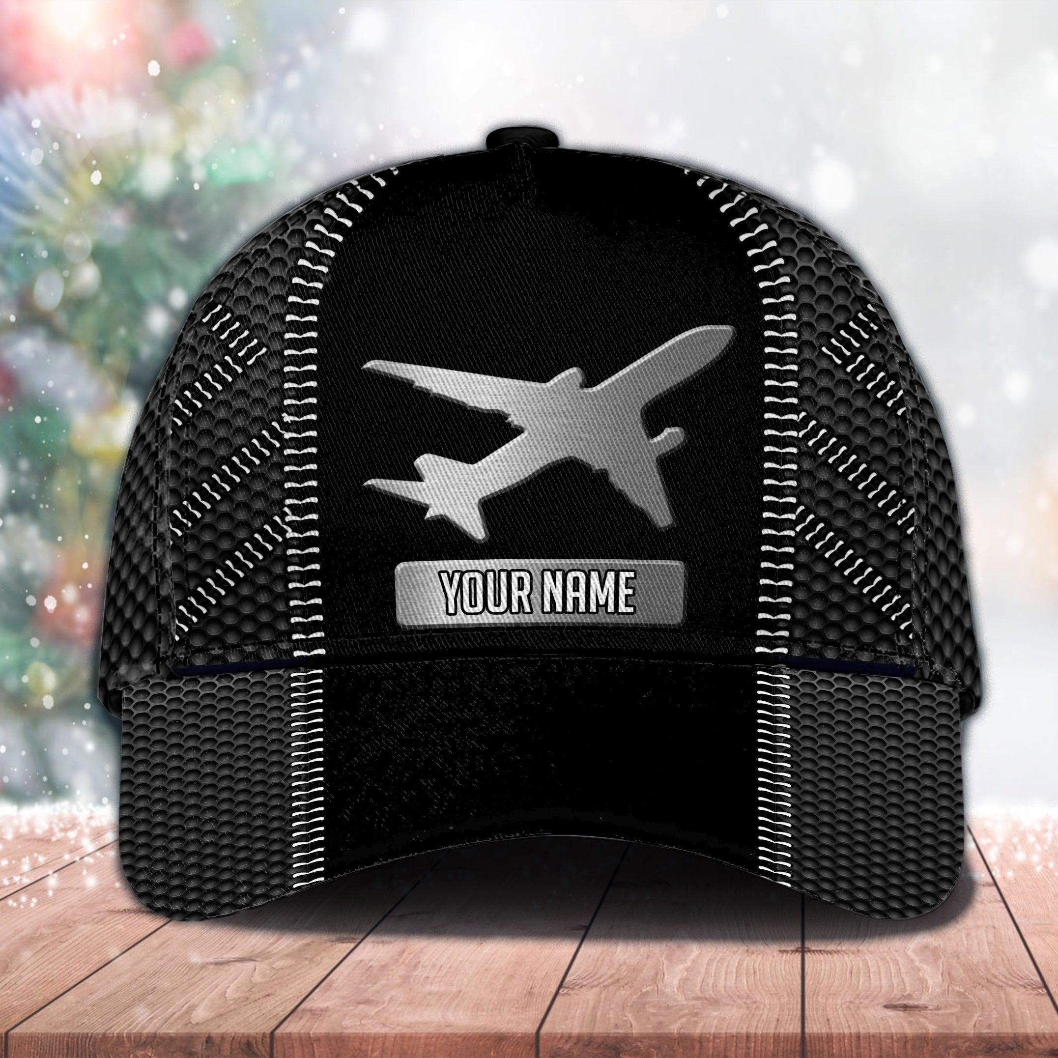 Personalized Pilot Classic Cap, Personalized Gift for Pilot Trucker Hats Custom Hats Gifts For Men & Women