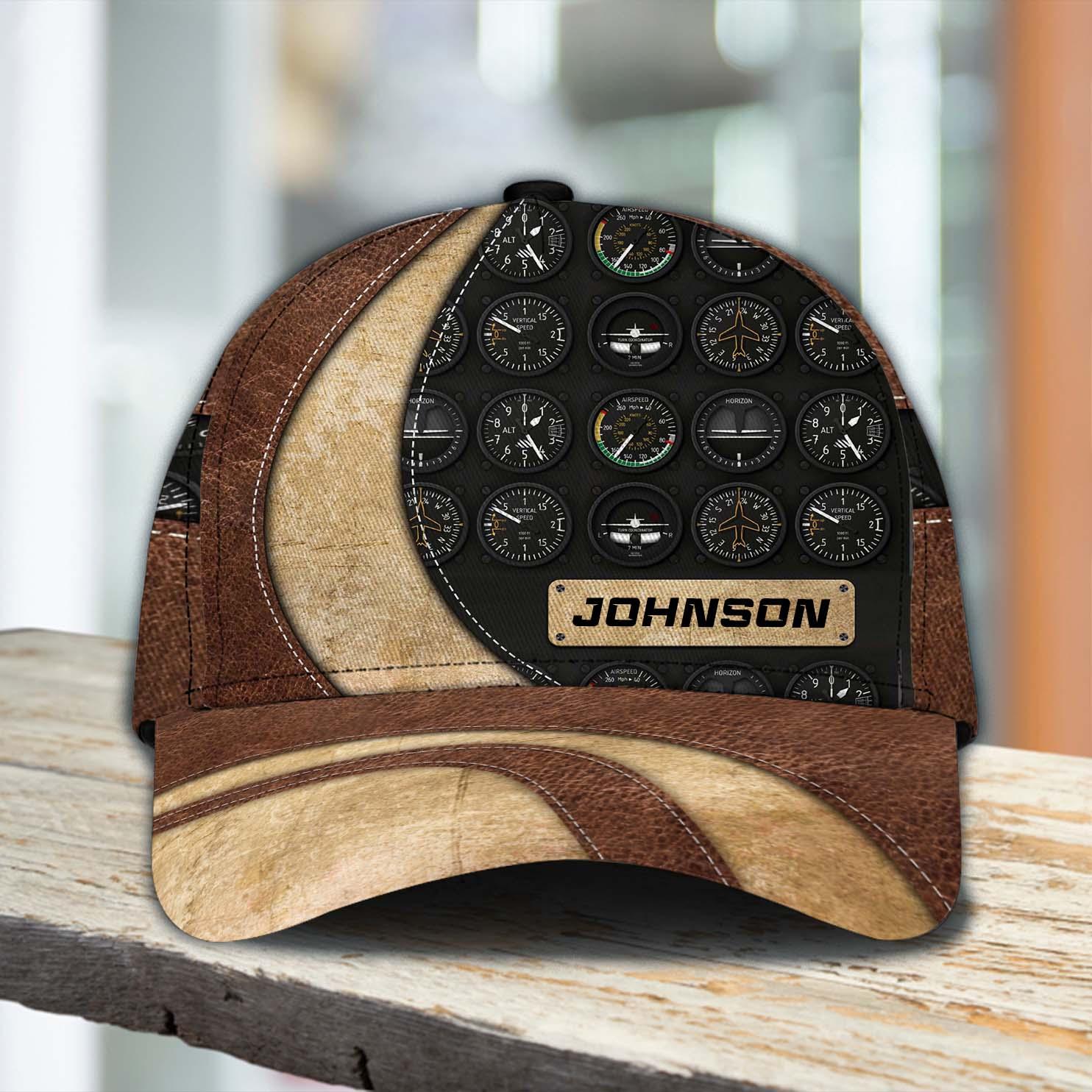Personalized Pilot Classic Cap, Personalized Gift for Pilot Trucker Hats Custom Hats Gifts For Men & Women