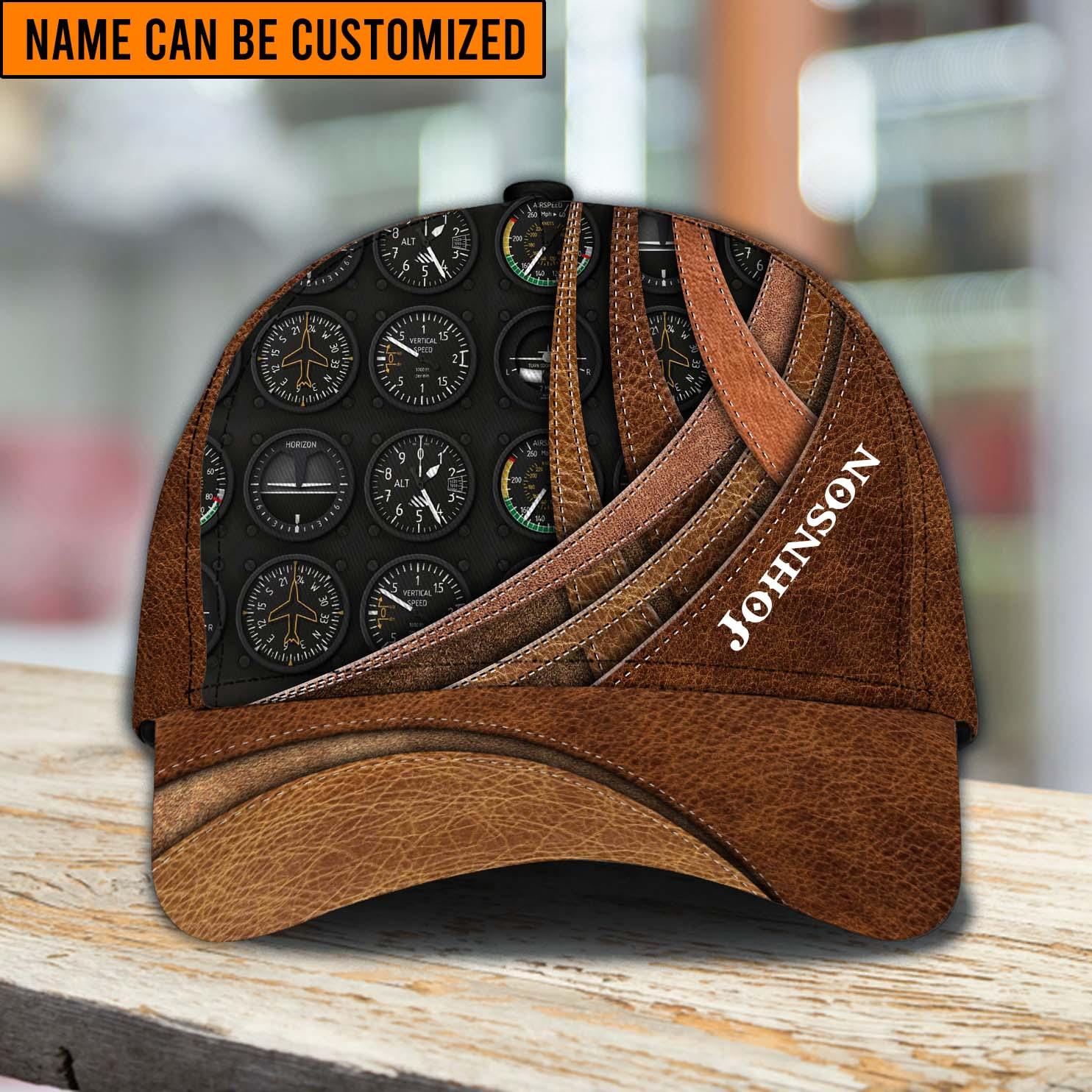Personalized Pilot Classic Cap, Personalized Gift for Pilot Trucker Hats Custom Hats Gifts For Men & Women