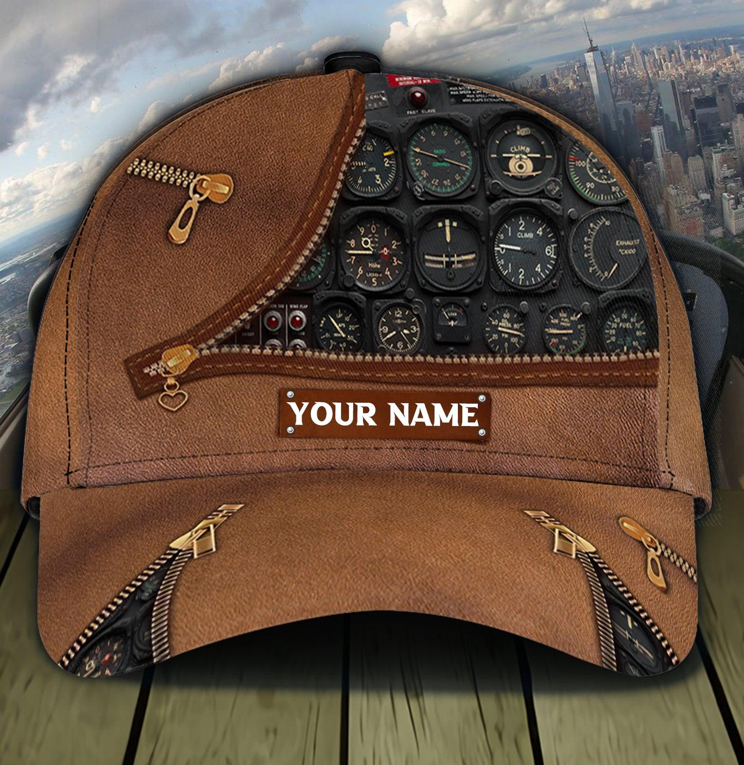 Personalized Pilot Classic Cap, Personalized Gift for Pilot Trucker Hats Custom Hats Gifts For Men & Women