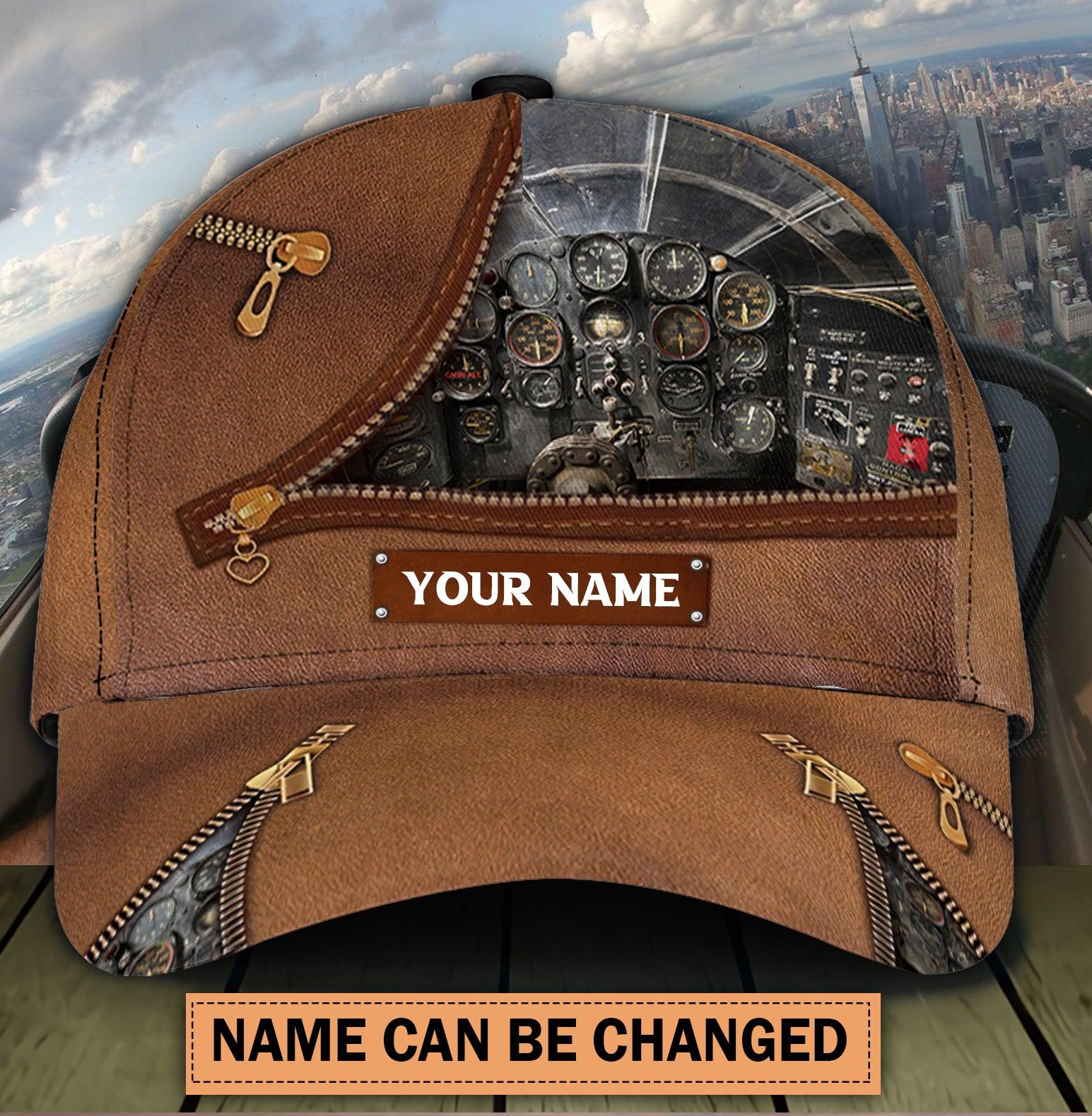 Personalized Pilot Classic Cap, Personalized Gift for Pilot Trucker Hats Custom Hats Gifts For Men & Women
