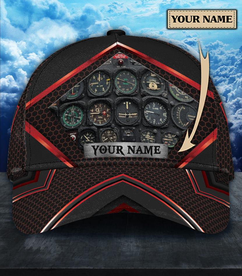 Personalized Pilot Classic Cap, Personalized Gift for Pilot Trucker Hats Custom Hats Gifts For Men & Women