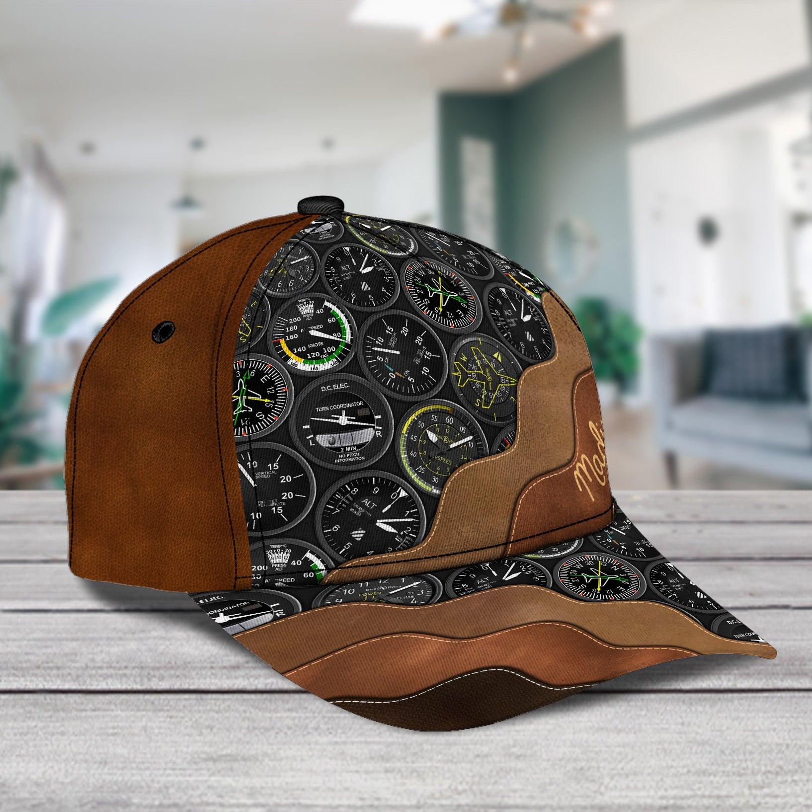 Personalized Pilot Classic Cap, Personalized Gift for Pilot Trucker Hats Custom Hats Gifts For Men & Women