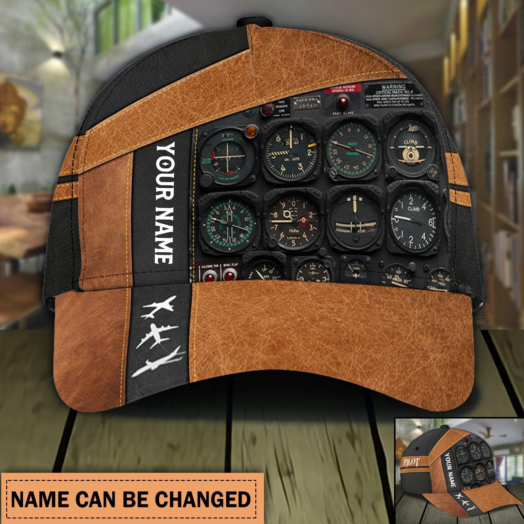 Personalized Pilot Classic Cap, Personalized Gift for Pilot Trucker Hats Custom Hats Gifts For Men & Women