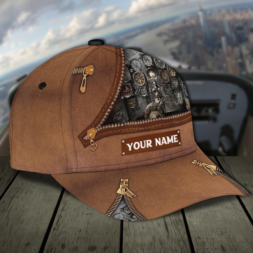 Personalized Pilot Classic Cap, Personalized Gift for Pilot Trucker Hats Custom Hats Gifts For Men & Women