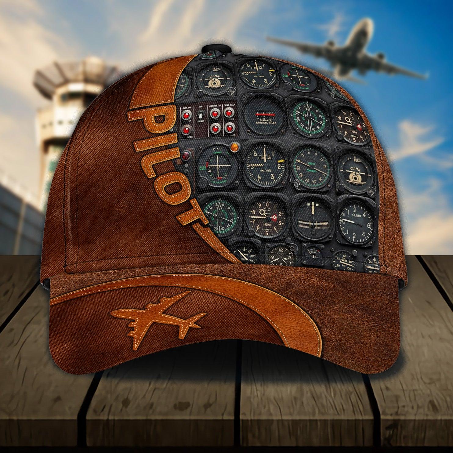 Personalized Pilot Classic Cap, Personalized Gift for Pilot Trucker Hats Custom Hats Gifts For Men & Women