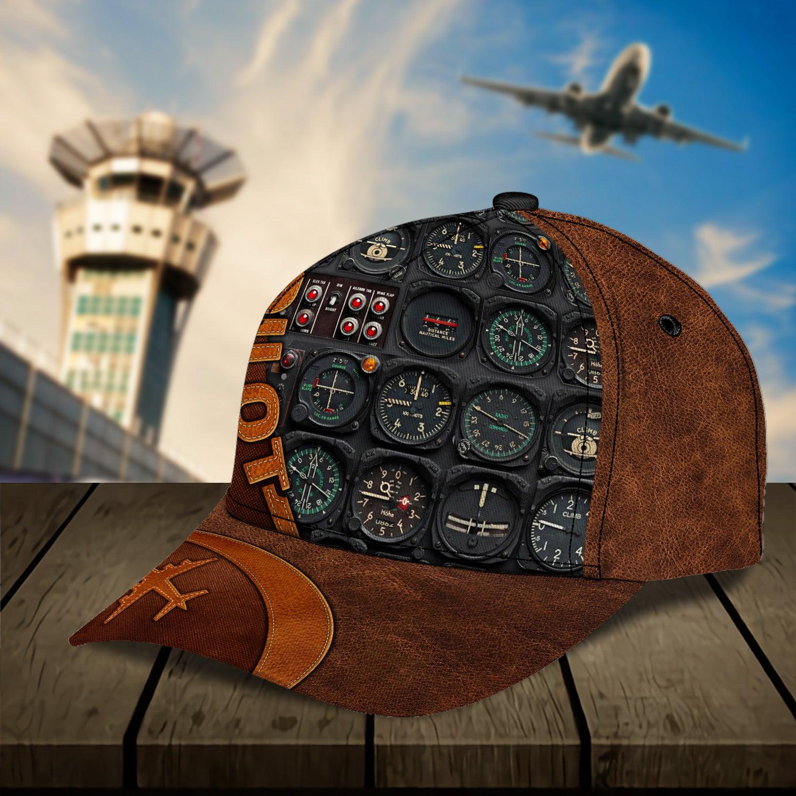 Personalized Pilot Classic Cap, Personalized Gift for Pilot Trucker Hats Custom Hats Gifts For Men & Women