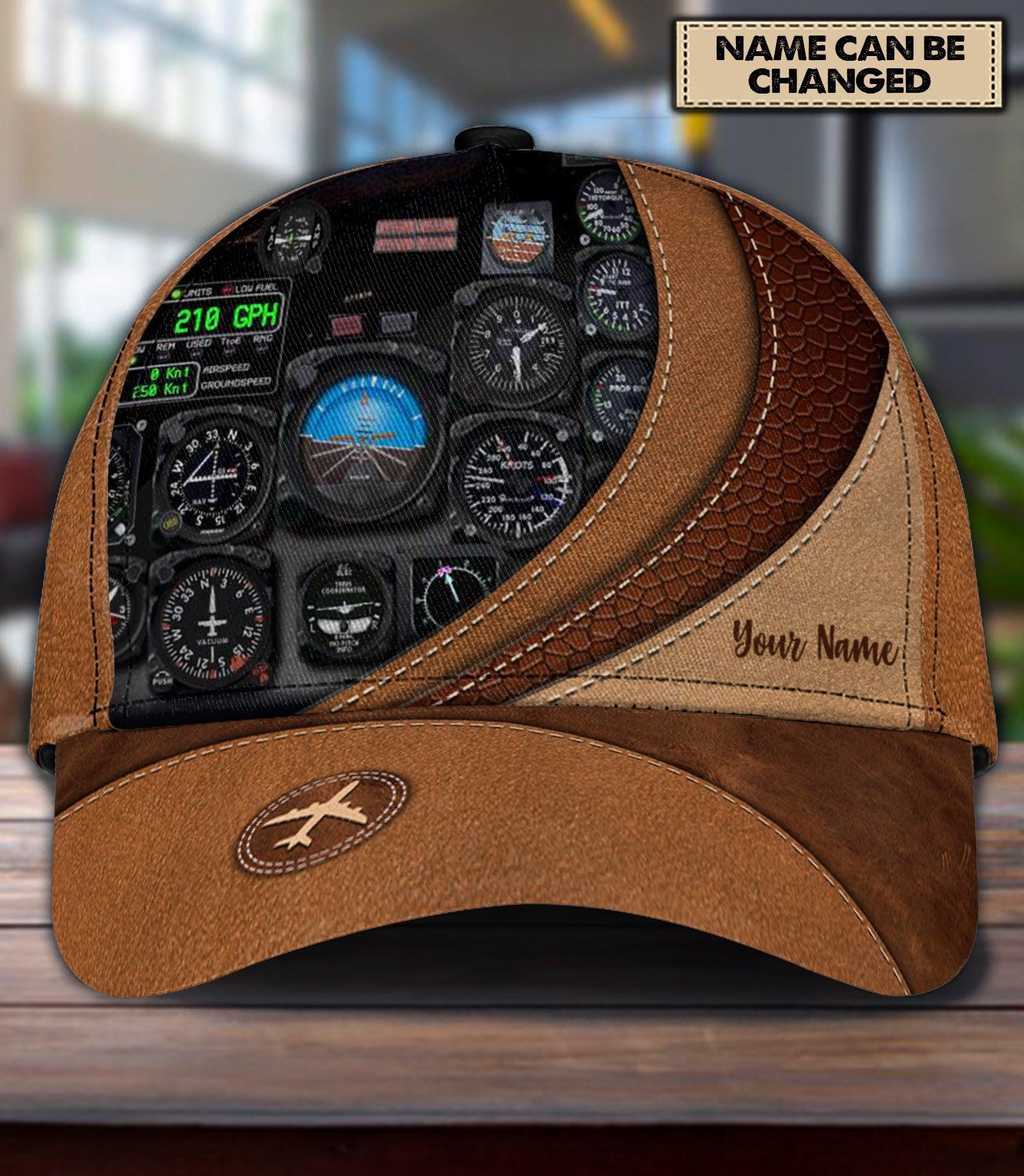 Personalized Pilot Classic Cap, Personalized Gift for Pilot Trucker Hats Custom Hats Gifts For Men & Women