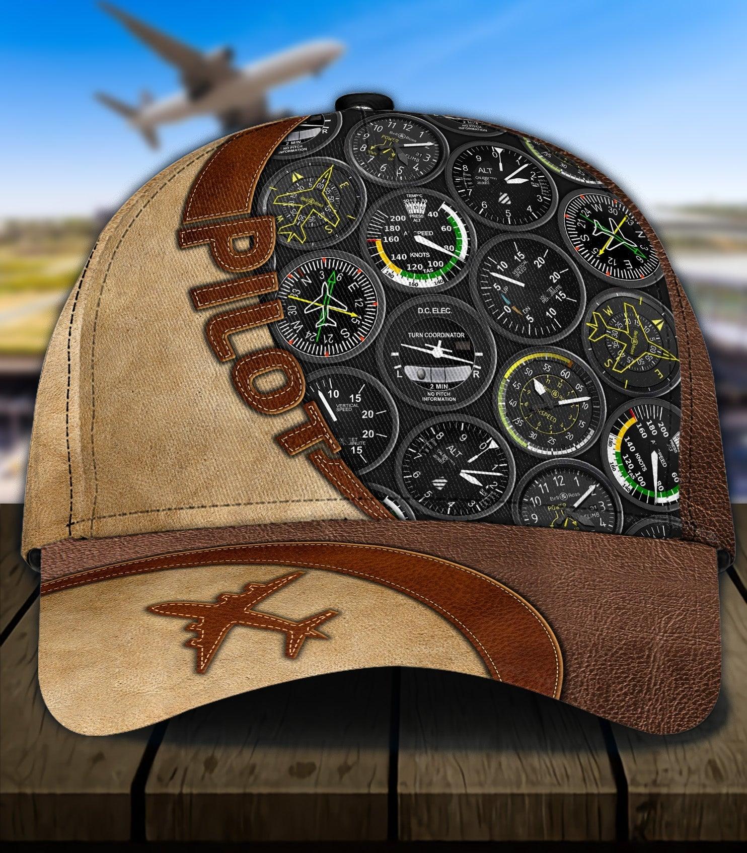 Personalized Pilot Classic Cap, Personalized Gift for Pilot Trucker Hats Custom Hats Gifts For Men & Women