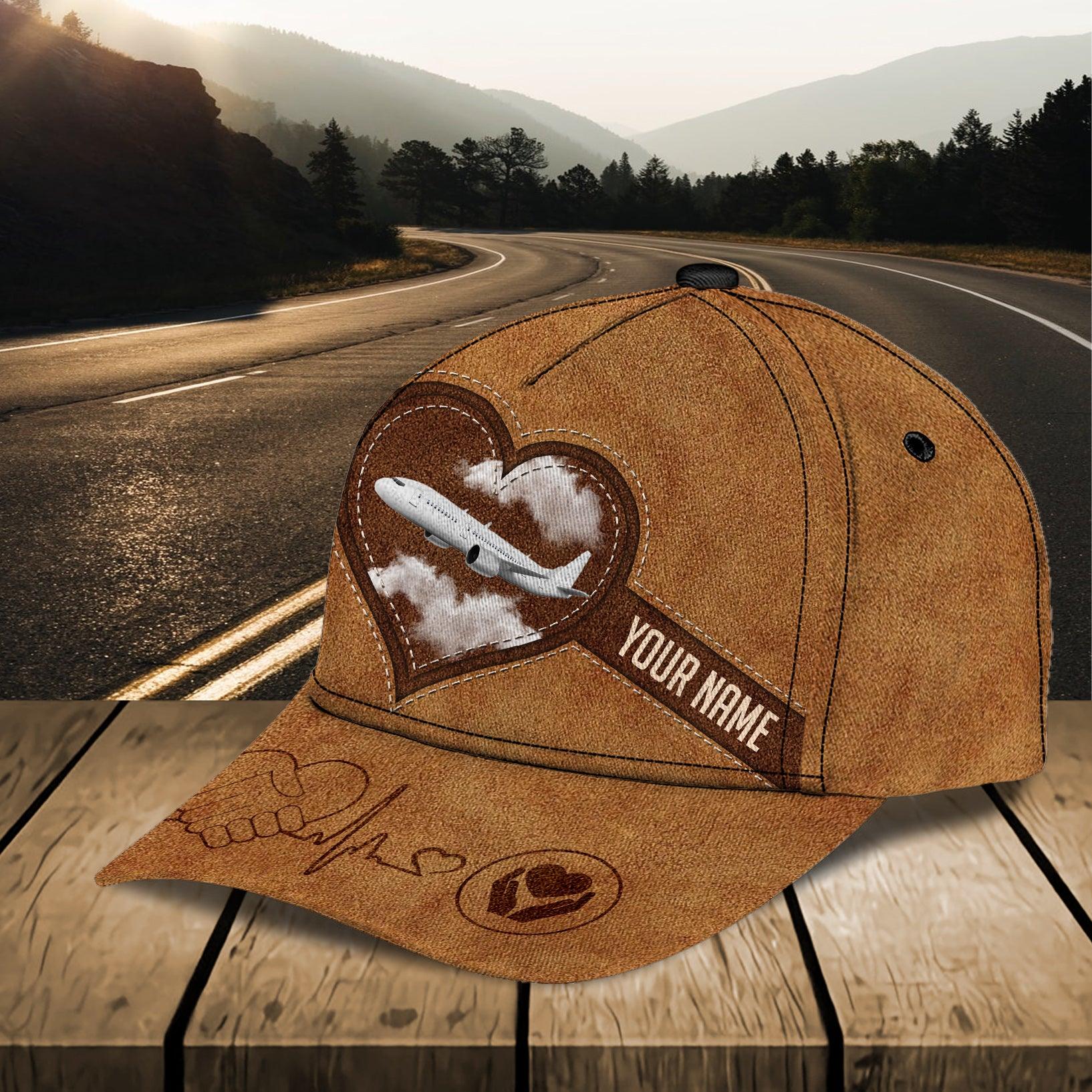 Personalized Pilot Classic Cap, Personalized Gift for Pilot Trucker Hats Custom Hats Gifts For Men & Women
