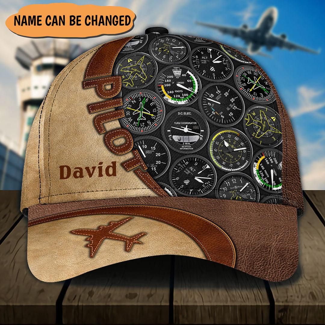 Personalized Pilot Classic Cap, Personalized Gift for Pilot Trucker Hats Custom Hats Gifts For Men & Women