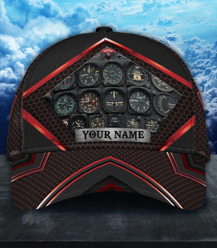 Personalized Pilot Classic Cap, Personalized Gift for Pilot Trucker Hats Custom Hats Gifts For Men & Women
