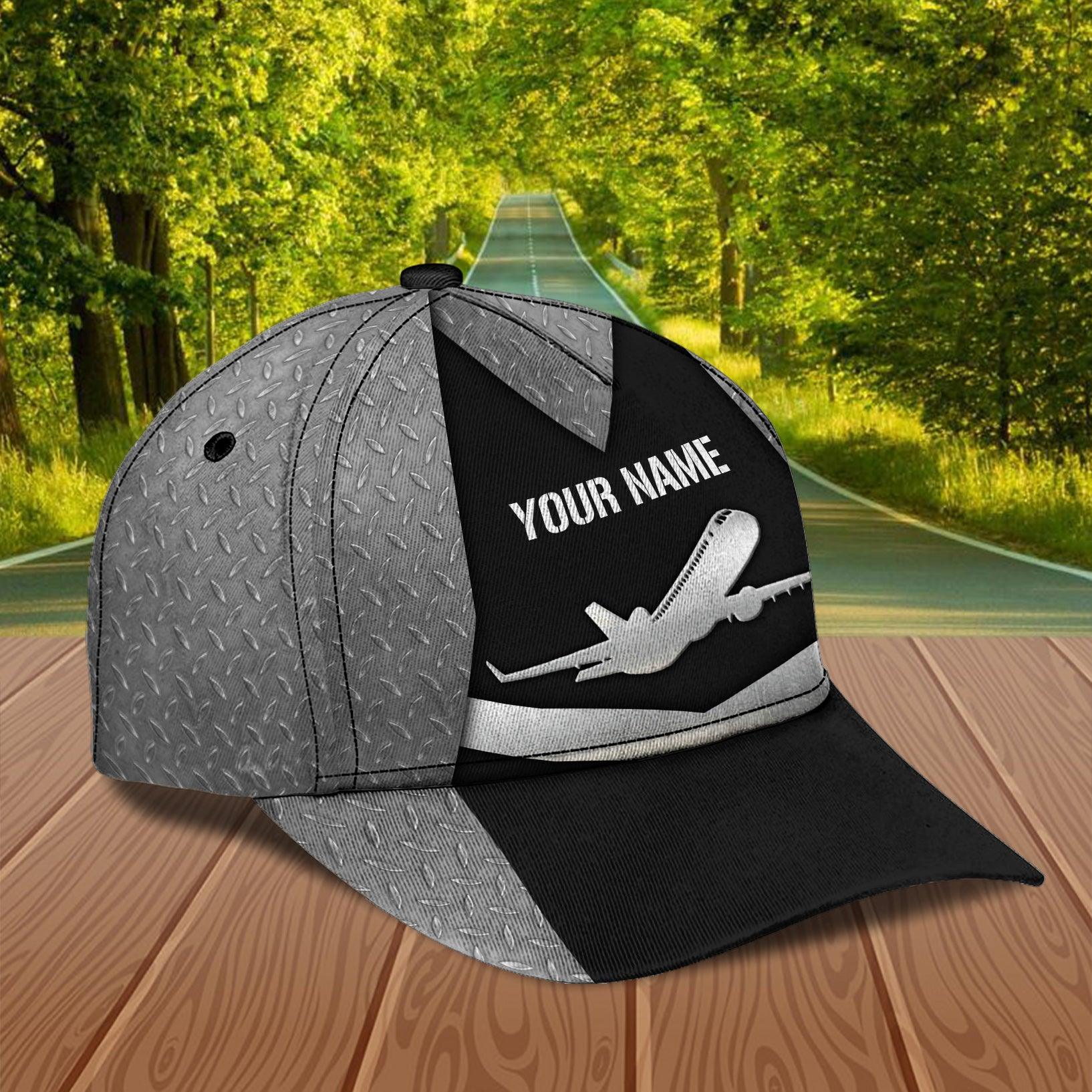 Personalized Pilot Classic Cap, Personalized Gift for Pilot Trucker Hats Custom Hats Gifts For Men & Women
