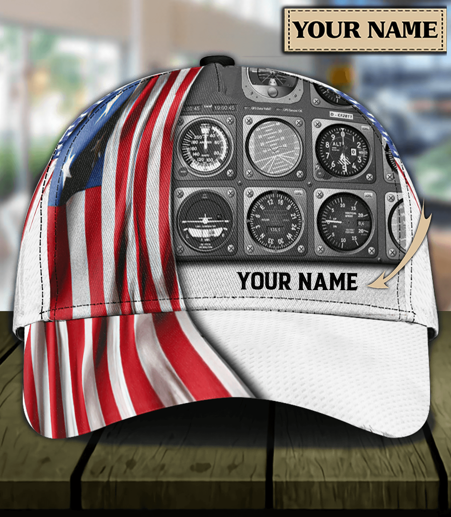 Personalized Pilot Classic Cap, Personalized Gift for Pilot Trucker Hats Custom Hats Gifts For Men & Women