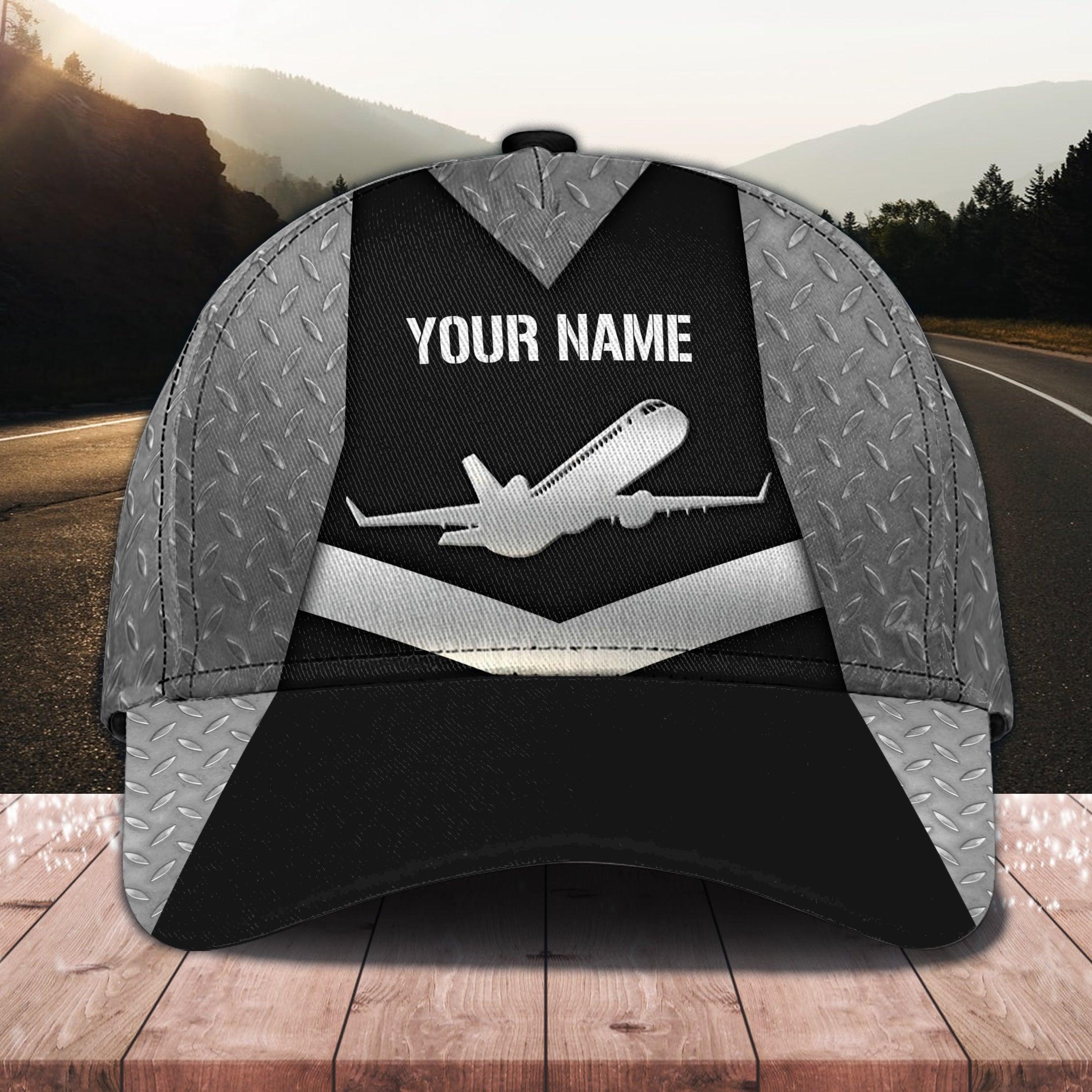 Personalized Pilot Classic Cap, Personalized Gift for Pilot Trucker Hats Custom Hats Gifts For Men & Women