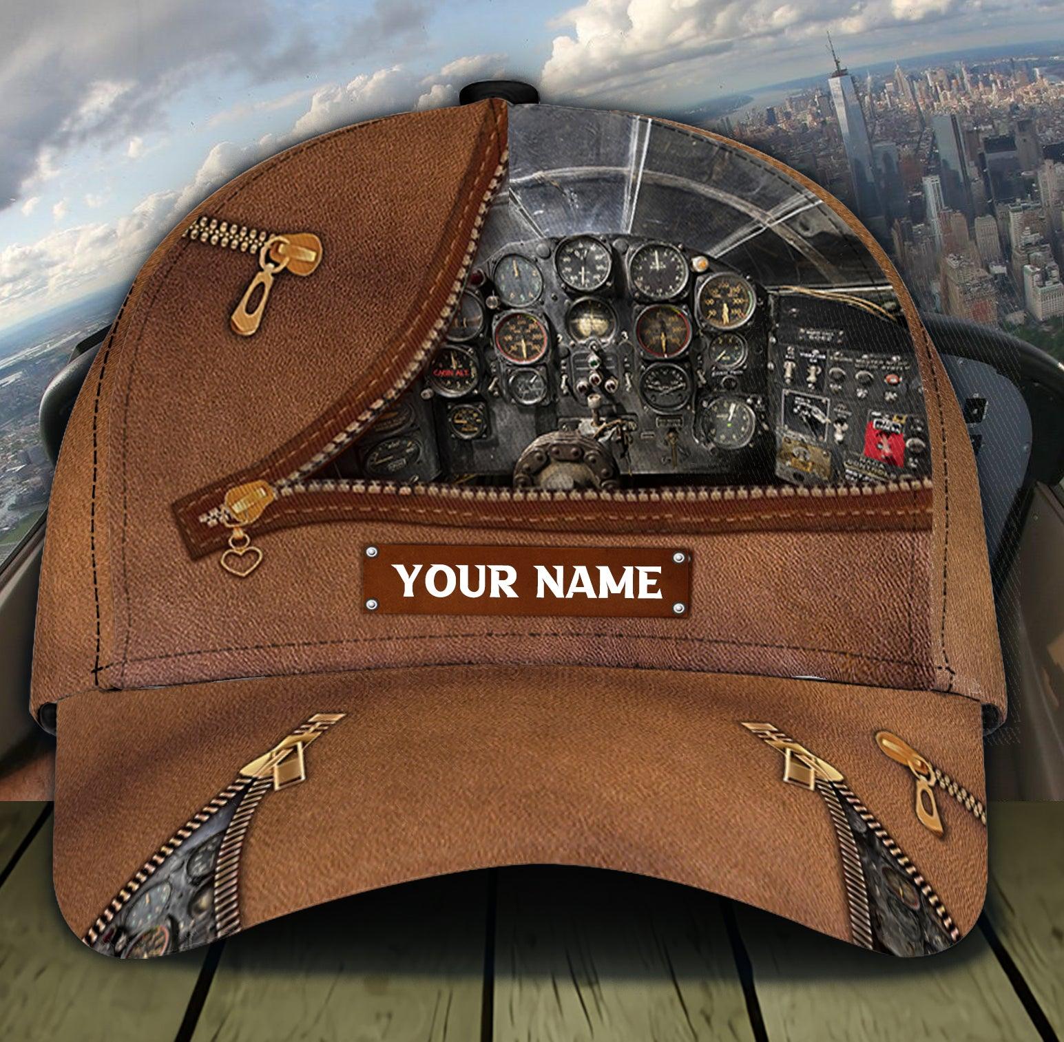 Personalized Pilot Classic Cap, Personalized Gift for Pilot Trucker Hats Custom Hats Gifts For Men & Women