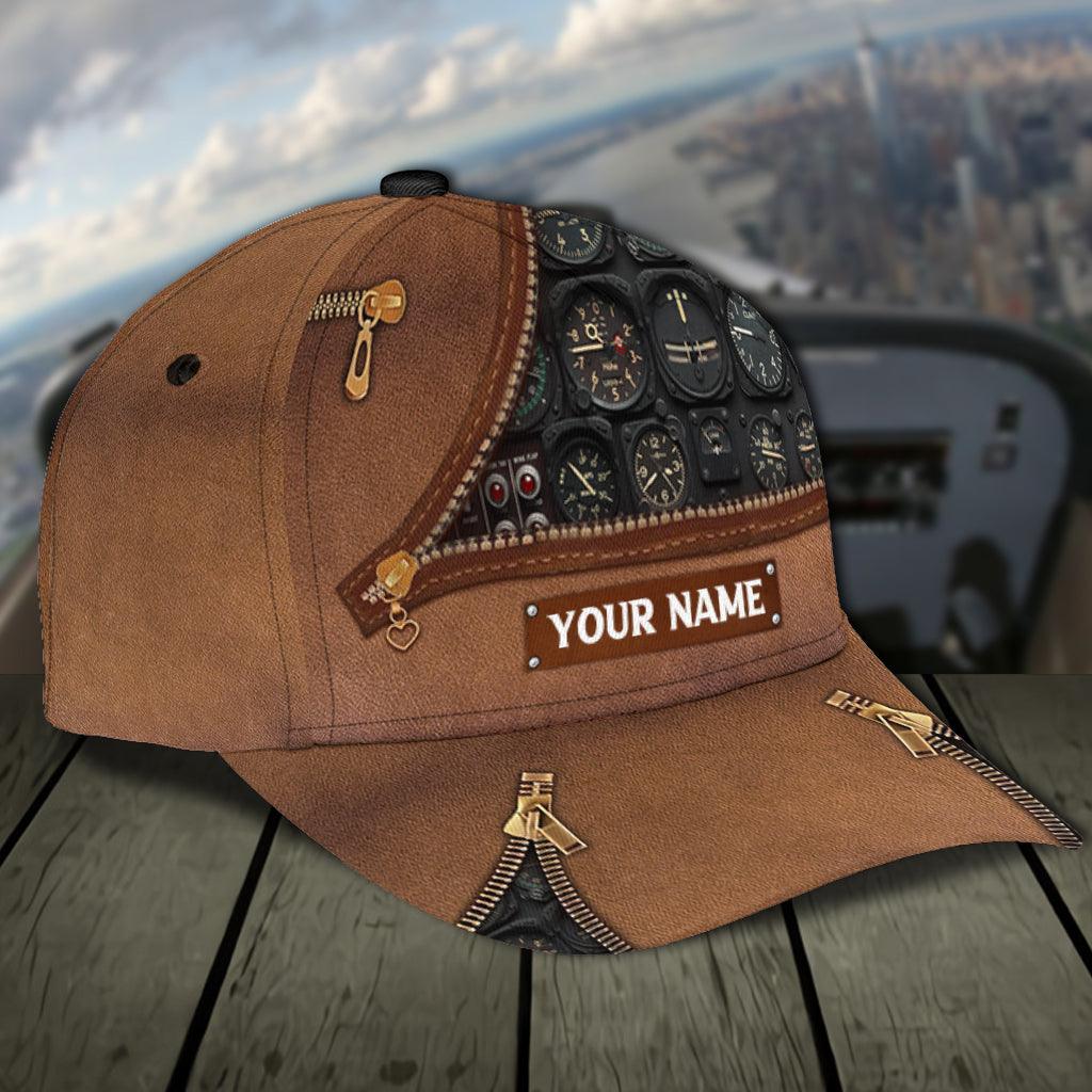 Personalized Pilot Classic Cap, Personalized Gift for Pilot Trucker Hats Custom Hats Gifts For Men & Women