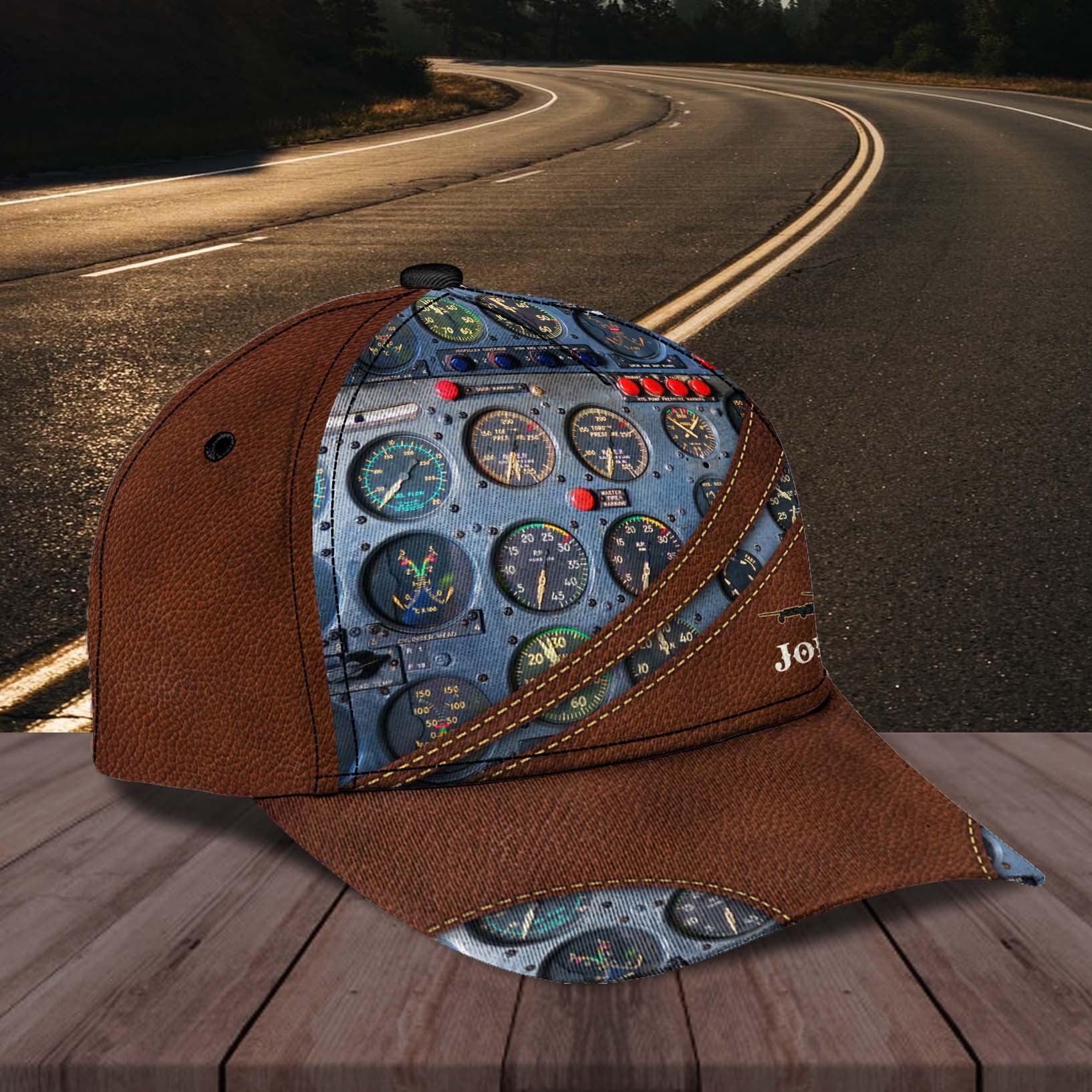 Personalized Pilot Classic Cap, Personalized Gift for Pilot Trucker Hats Custom Hats Gifts For Men & Women