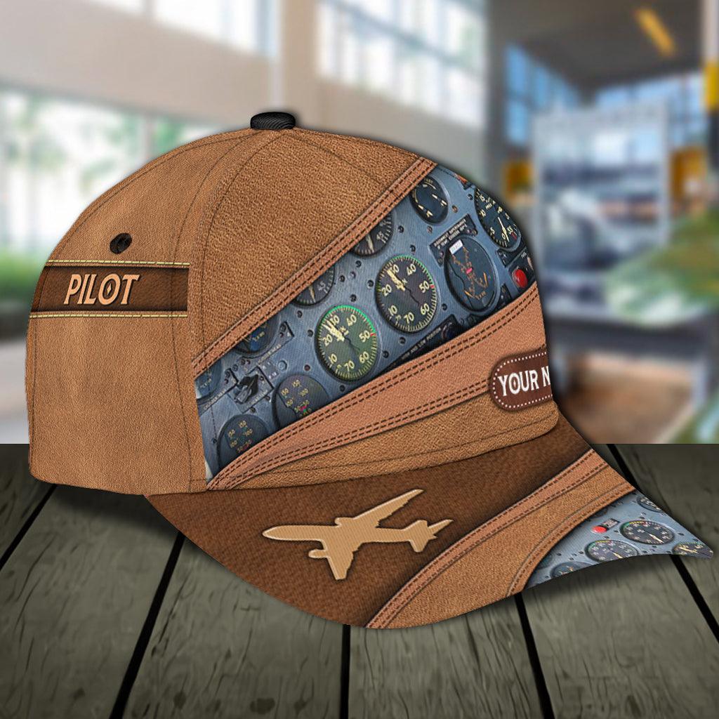 Personalized Pilot Classic Cap, Personalized Gift for Pilot Trucker Hats Custom Hats Gifts For Men & Women