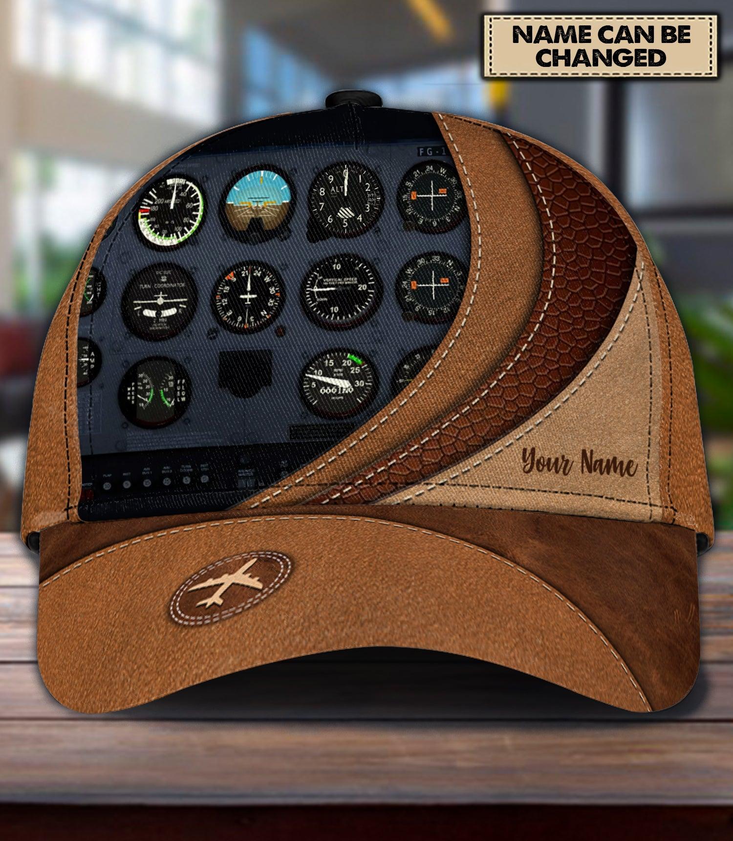 Personalized Pilot Classic Cap, Personalized Gift for Pilot Trucker Hats Custom Hats Gifts For Men & Women