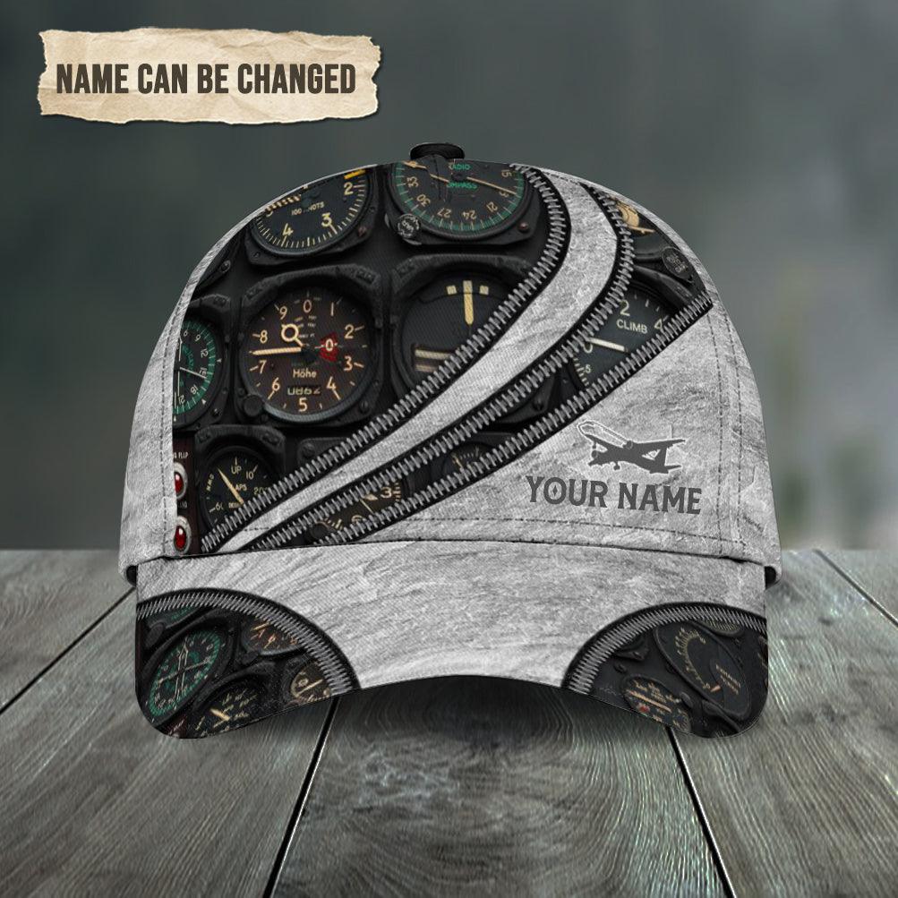 Personalized Pilot Classic Cap, Personalized Gift for Pilot Trucker Hats Custom Hats Gifts For Men & Women