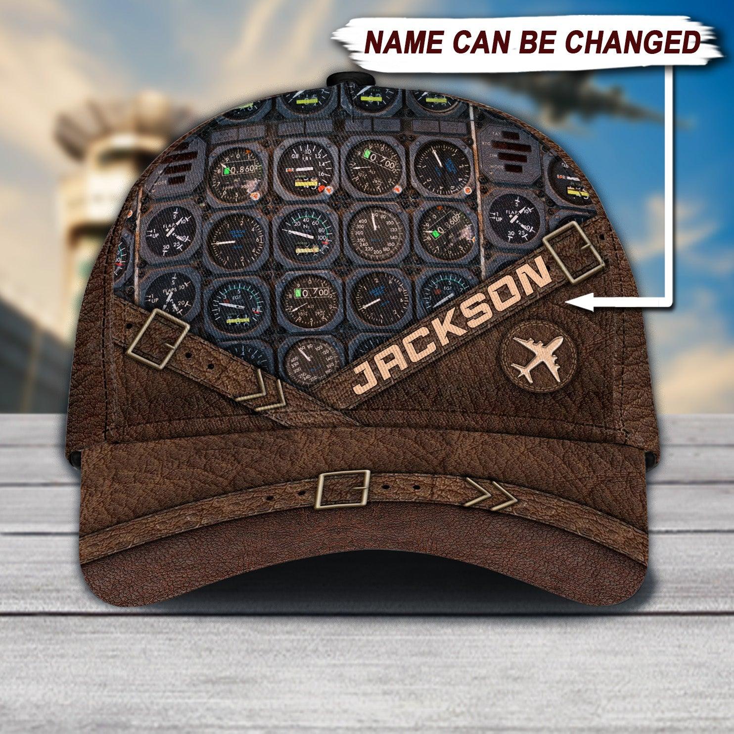 Personalized Pilot Classic Cap, Personalized Gift for Pilot Trucker Hats Custom Hats Gifts For Men & Women