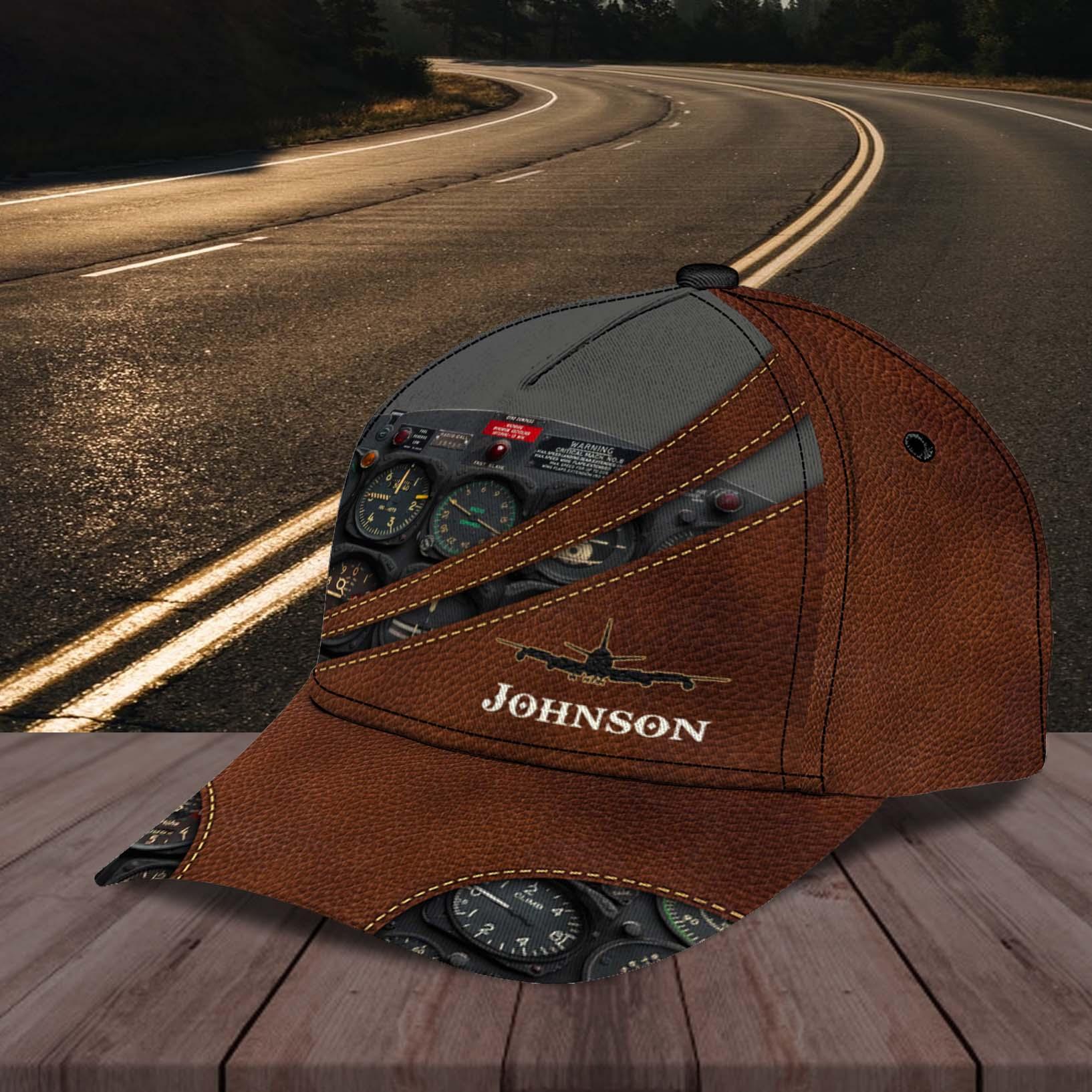 Personalized Pilot Classic Cap, Personalized Gift for Pilot Trucker Hats Custom Hats Gifts For Men & Women