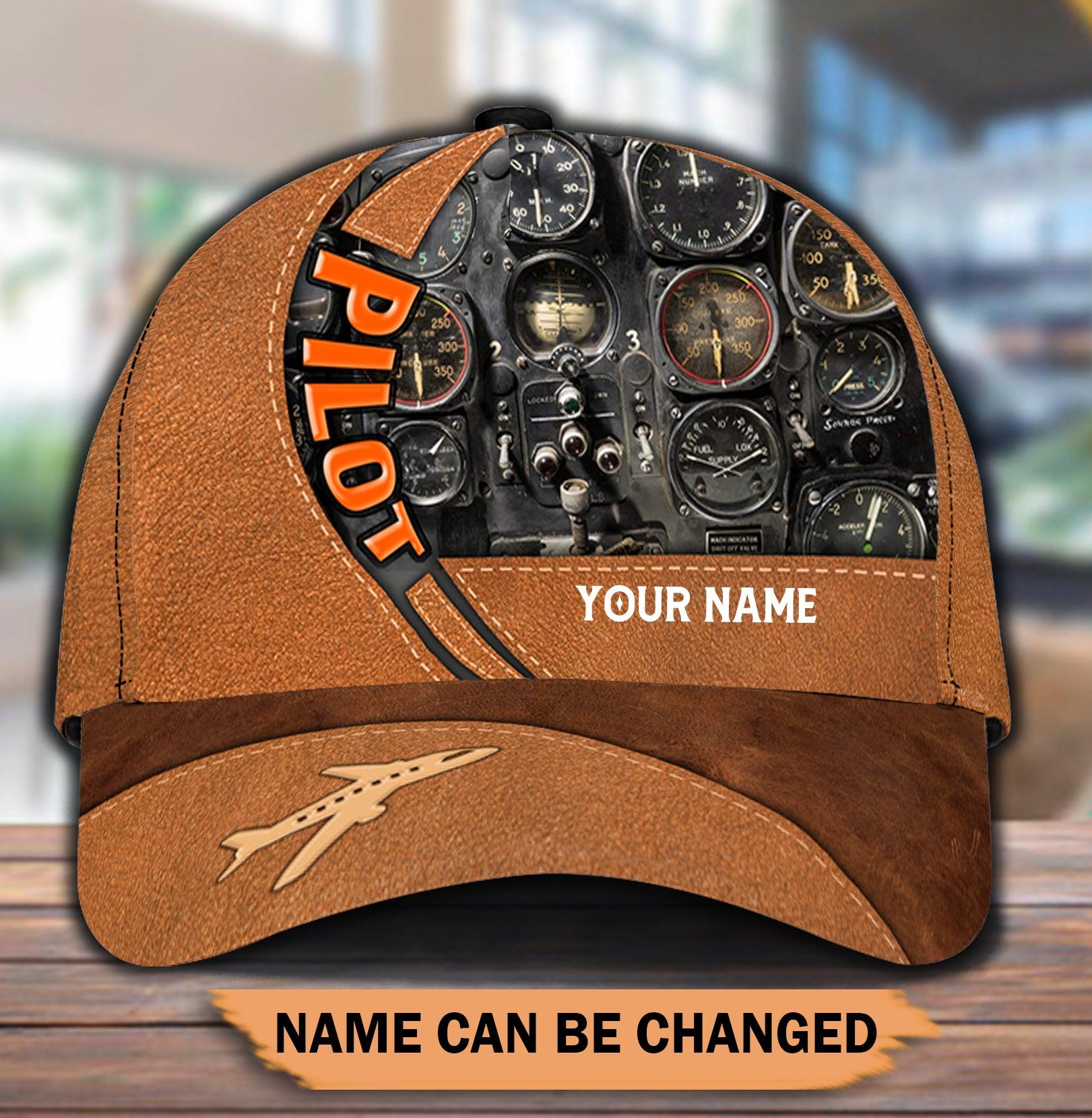 Personalized Pilot Classic Cap, Personalized Gift for Pilot Trucker Hats Custom Hats Gifts For Men & Women