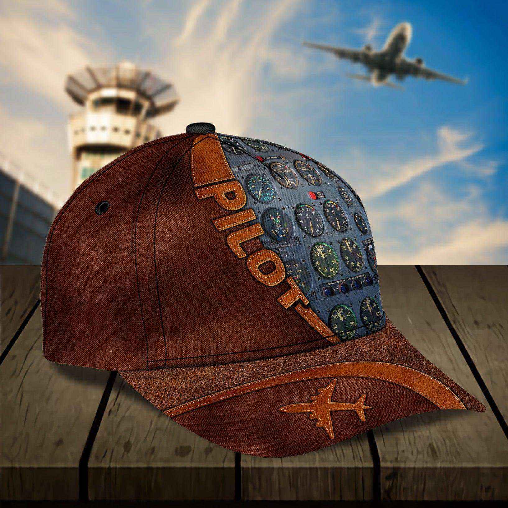 Personalized Pilot Classic Cap, Personalized Gift for Pilot Trucker Hats Custom Hats Gifts For Men & Women