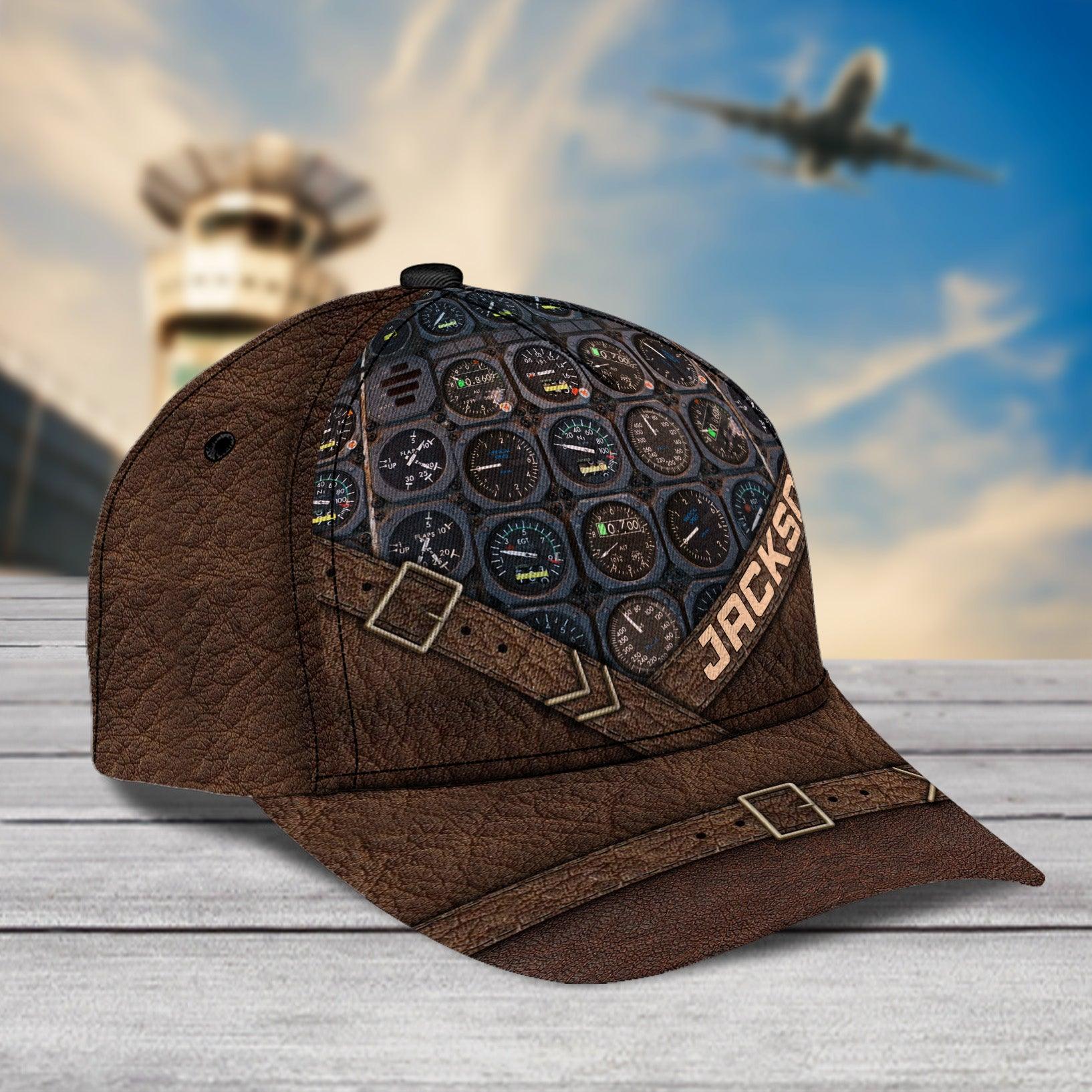 Personalized Pilot Classic Cap, Personalized Gift for Pilot Trucker Hats Custom Hats Gifts For Men & Women