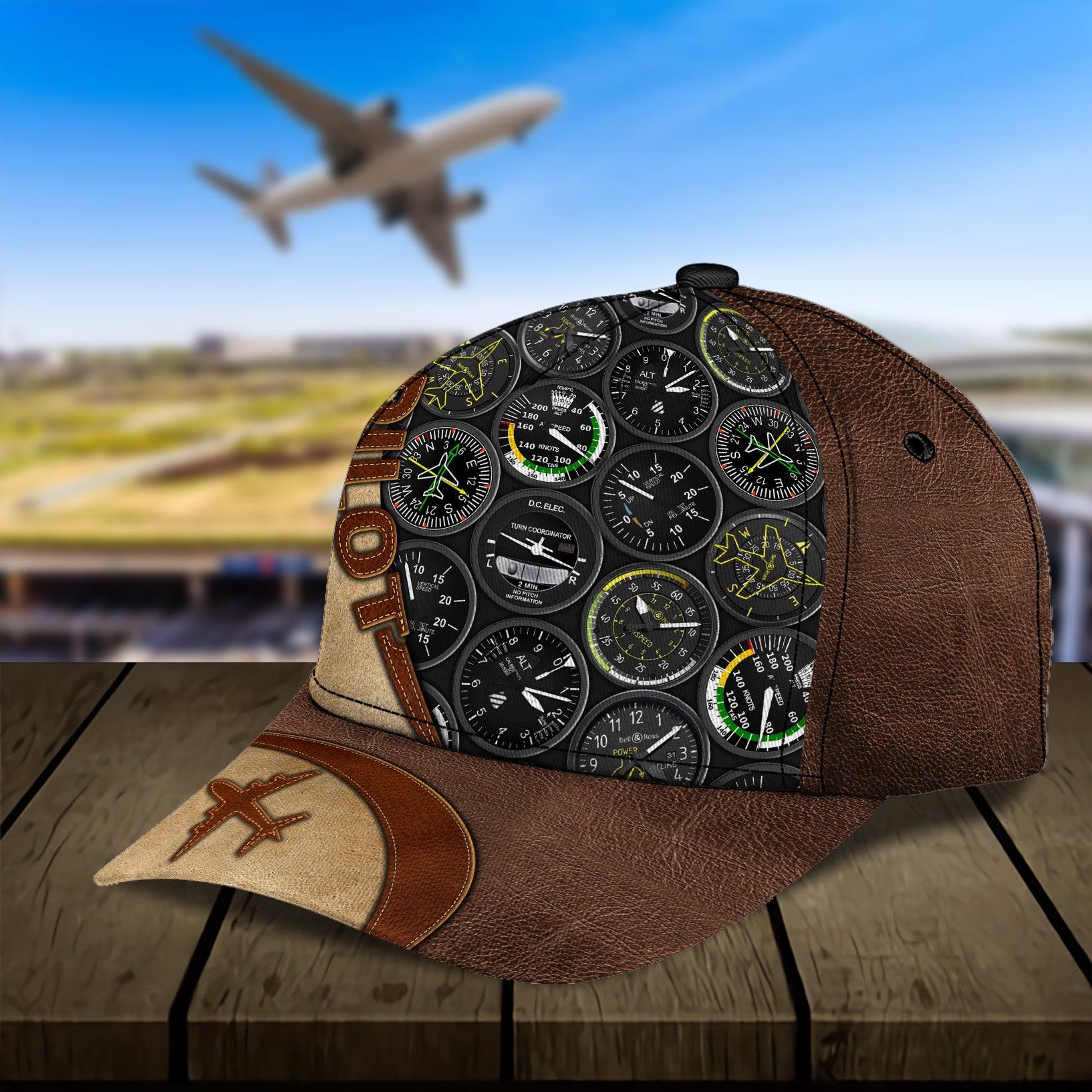 Personalized Pilot Classic Cap, Personalized Gift for Pilot Trucker Hats Custom Hats Gifts For Men & Women