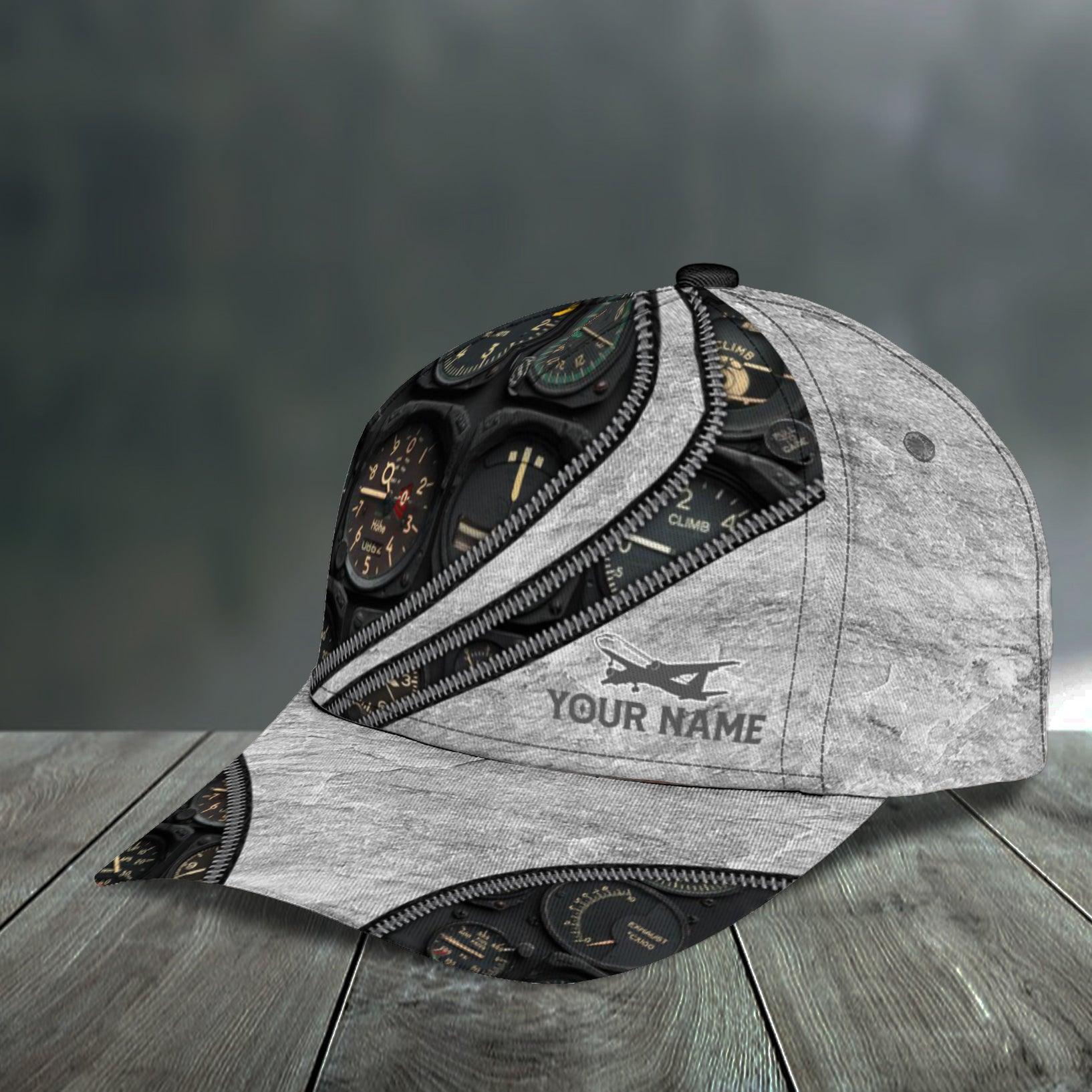 Personalized Pilot Classic Cap, Personalized Gift for Pilot Trucker Hats Custom Hats Gifts For Men & Women