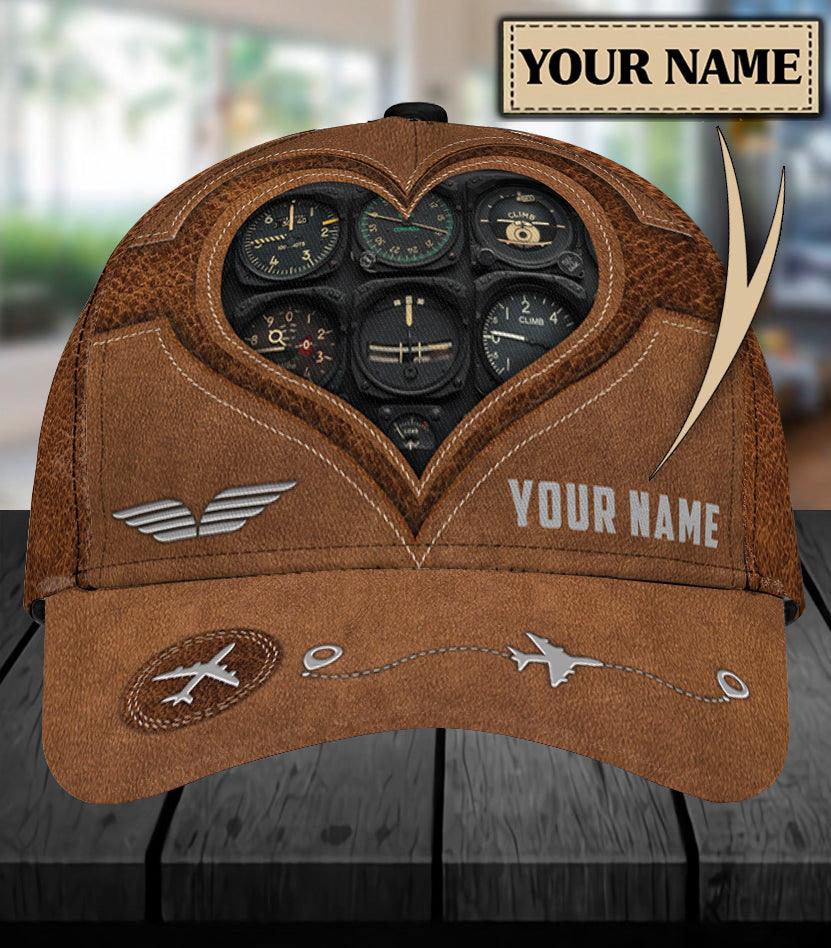 Personalized Pilot Classic Cap, Personalized Gift for Pilot Trucker Hats Custom Hats Gifts For Men & Women