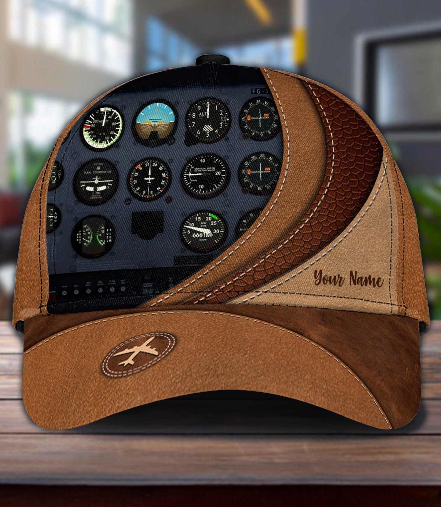 Personalized Pilot Classic Cap, Personalized Gift for Pilot Trucker Hats Custom Hats Gifts For Men & Women