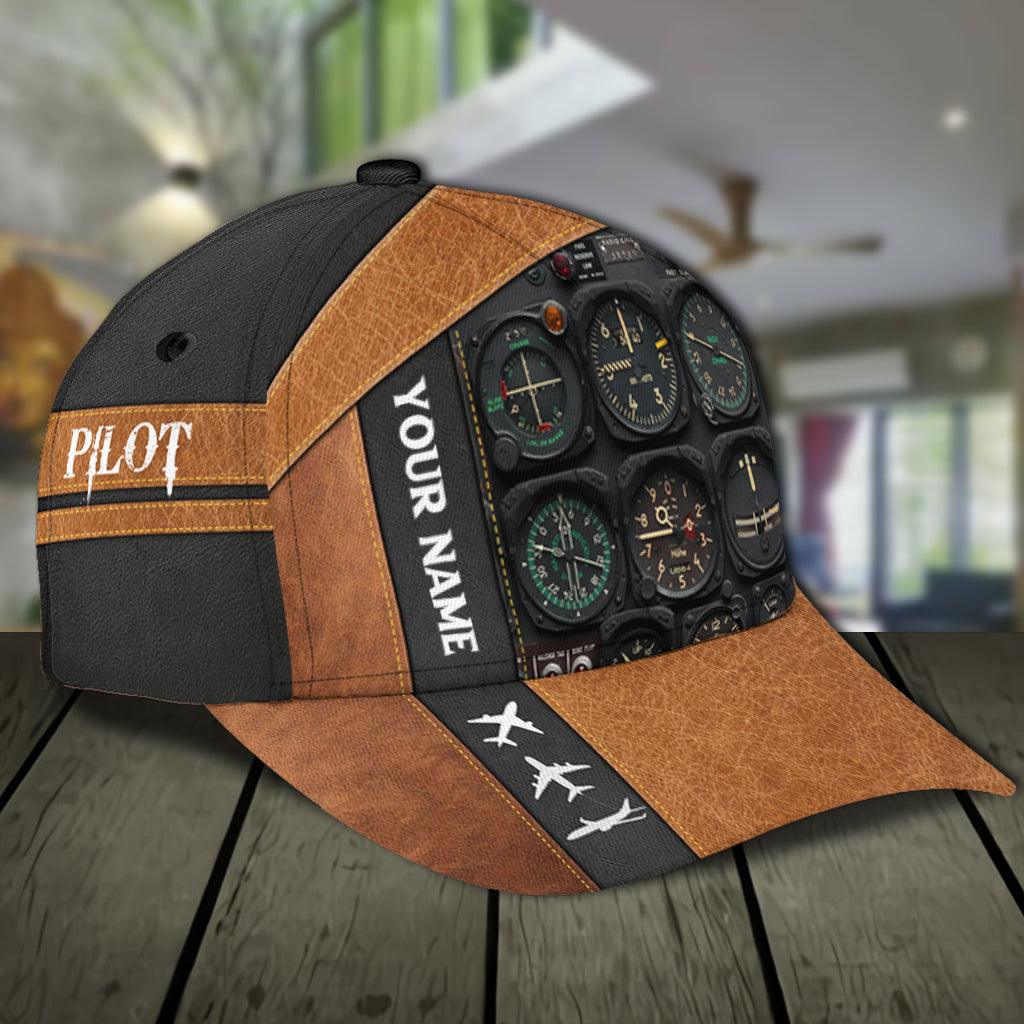 Personalized Pilot Classic Cap, Personalized Gift for Pilot Trucker Hats Custom Hats Gifts For Men & Women