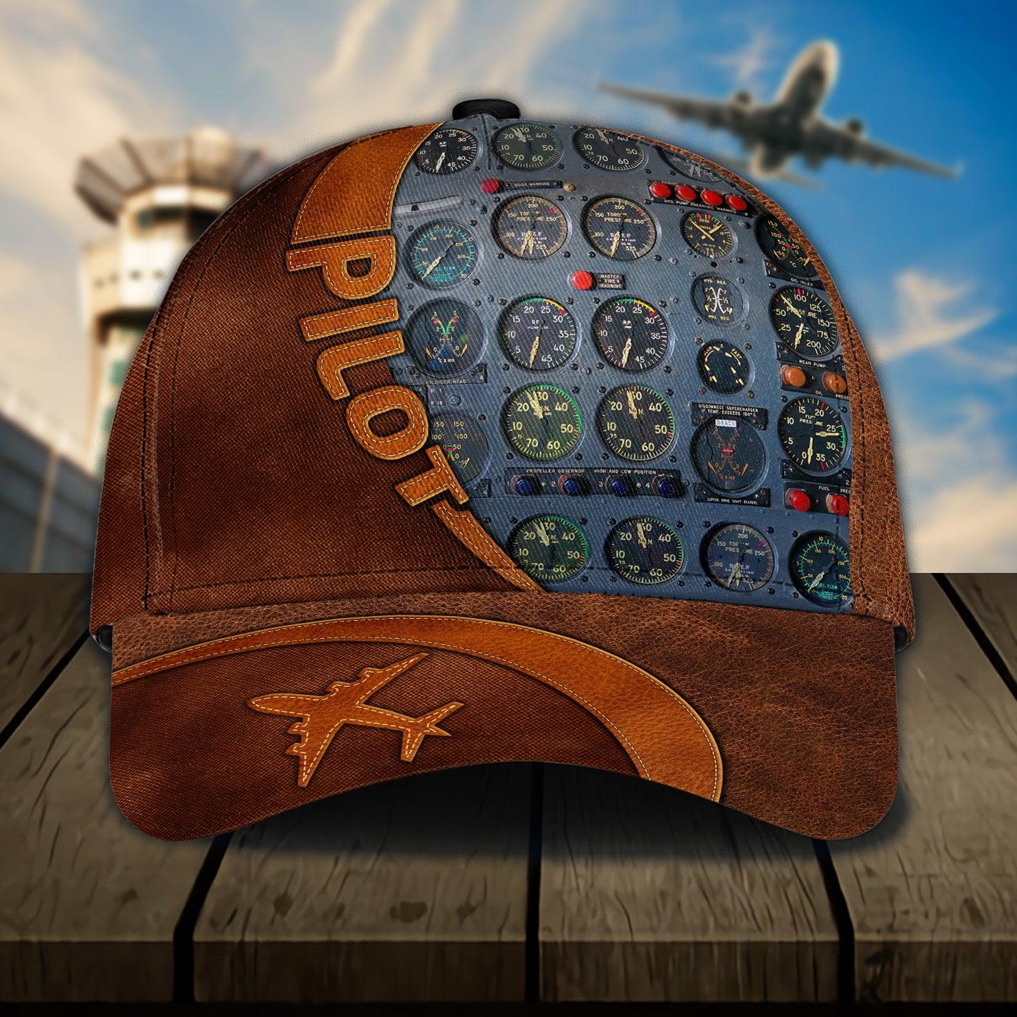 Personalized Pilot Classic Cap, Personalized Gift for Pilot Trucker Hats Custom Hats Gifts For Men & Women